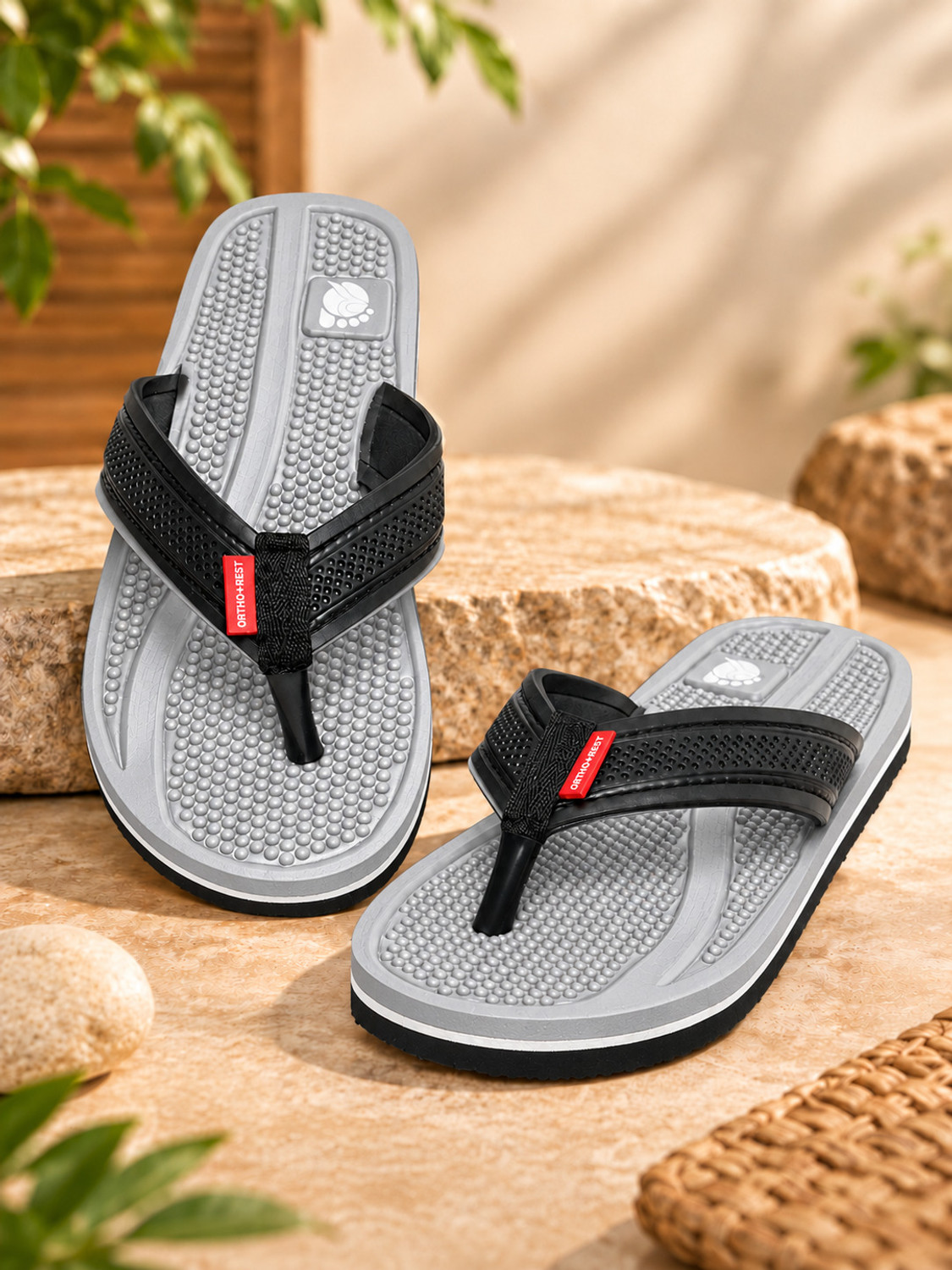 Ortho + Rest Men Doctor Soft MCR Lightweight for Heel Pain Comfort Wear Flip Flops