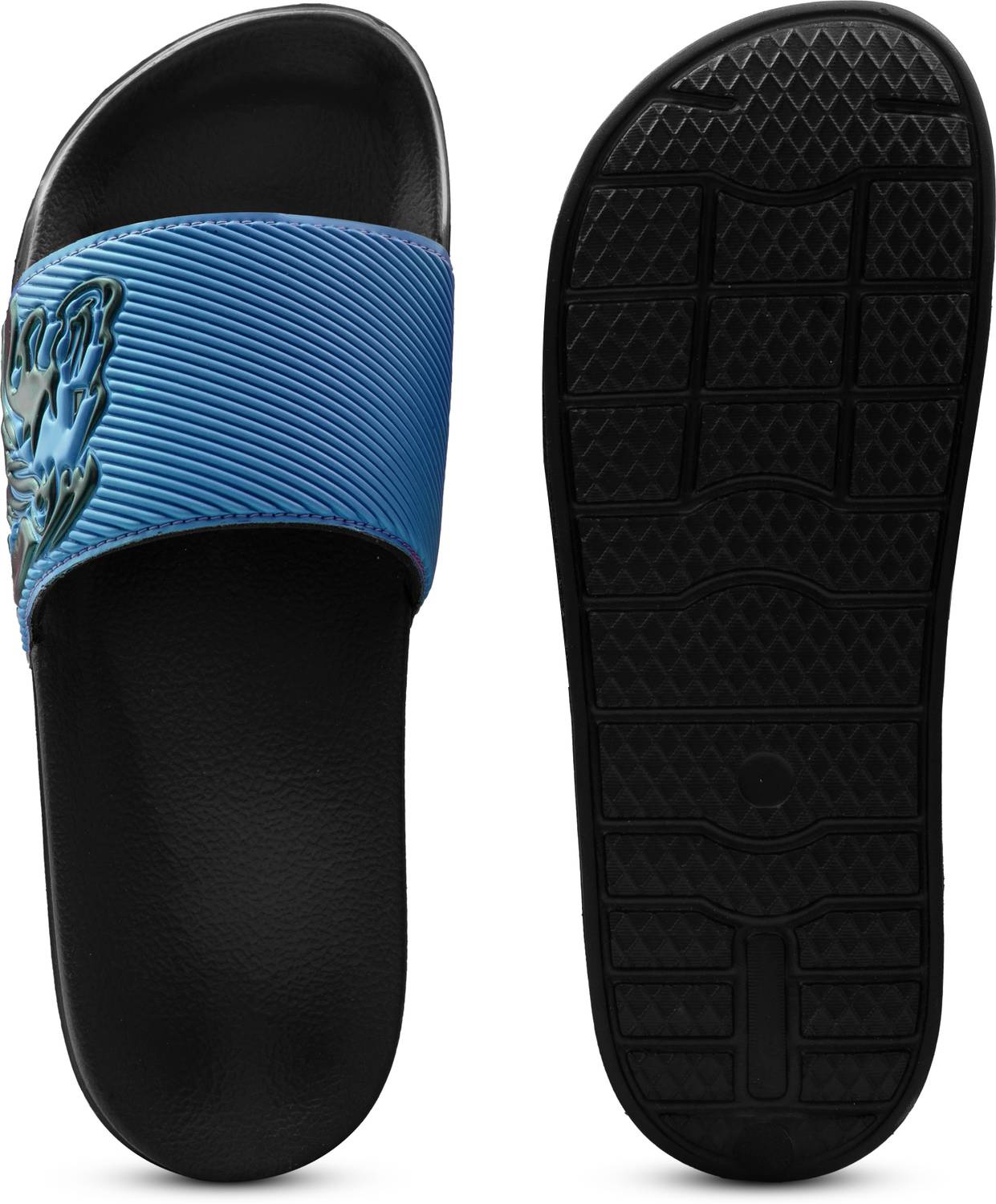 ARVAN Men Blue Slides - Image 3