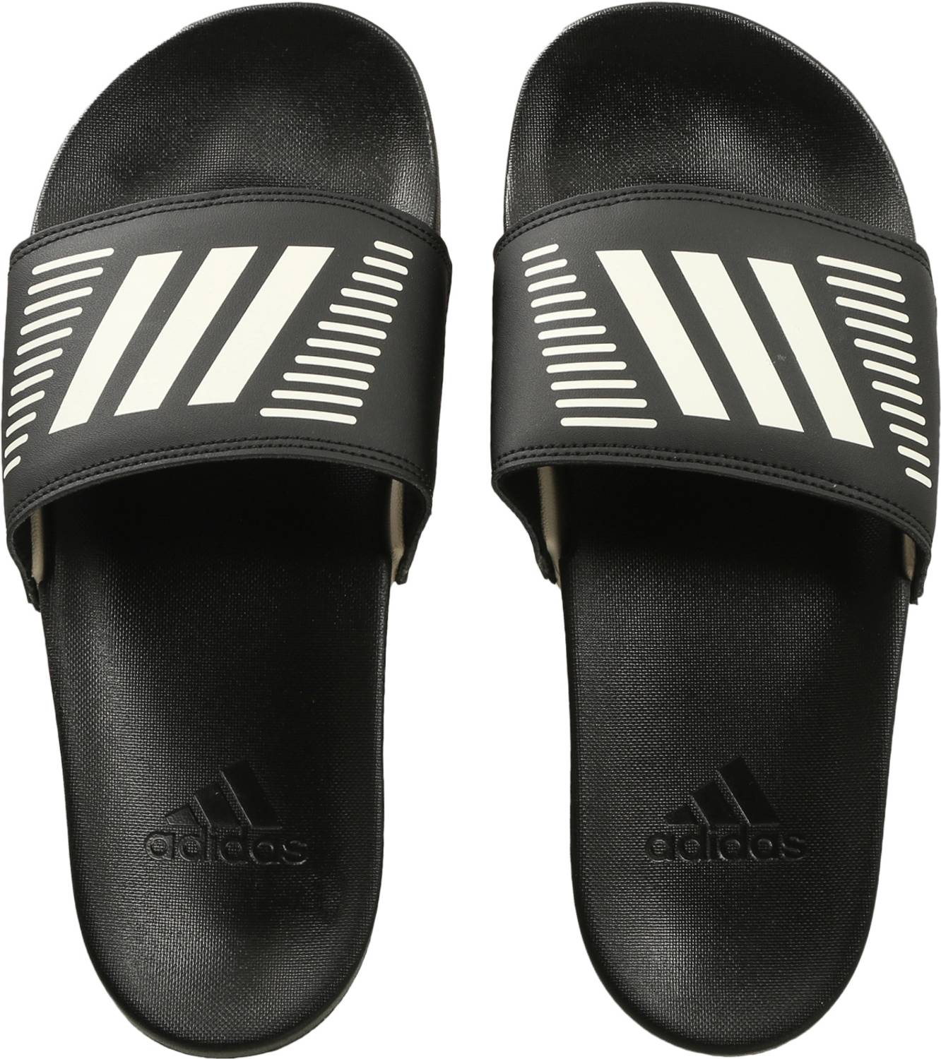 ADIDAS Unisex Black Slides - Image 1