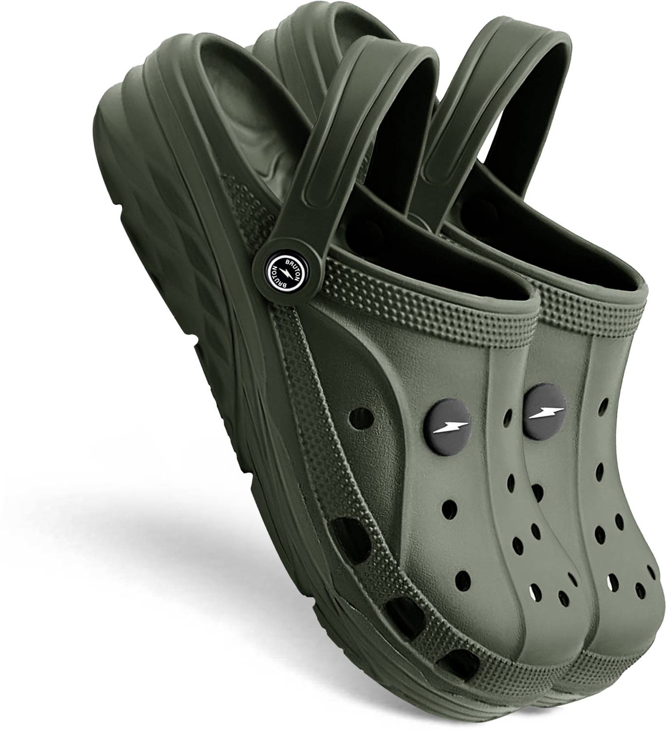BRUTON Men Slides Green - Image 4