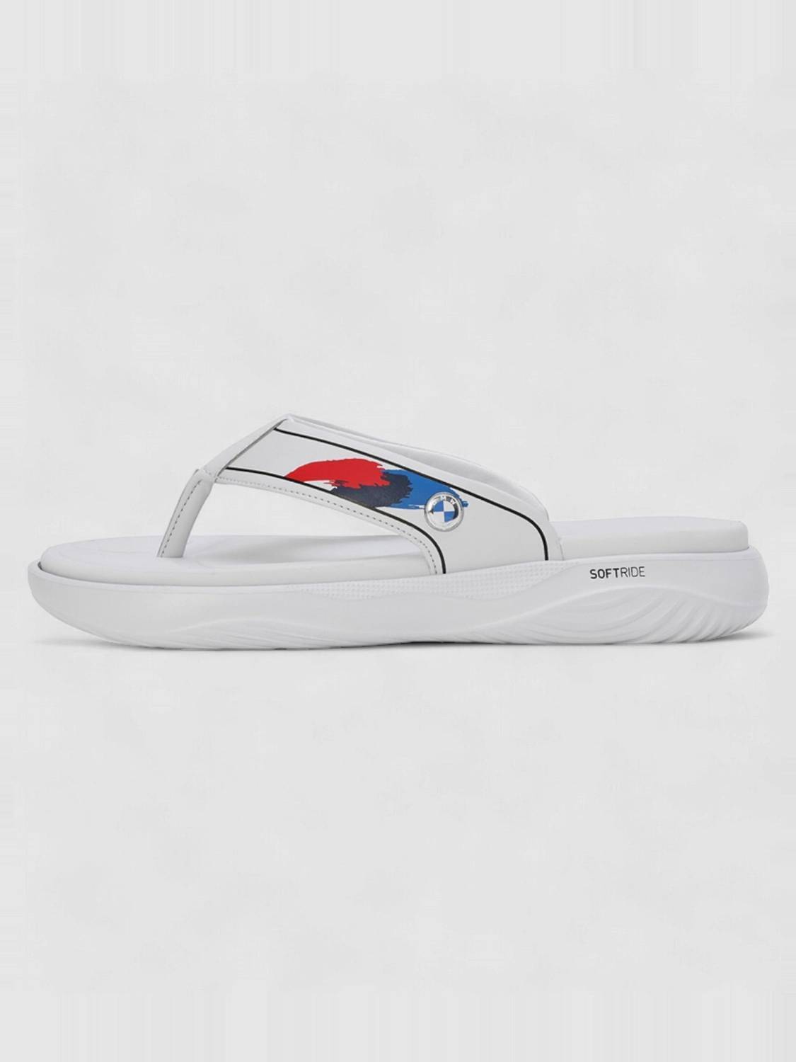 PUMA Men BMW MMS Softride Seave IN Flip Flops Gray - Image 3