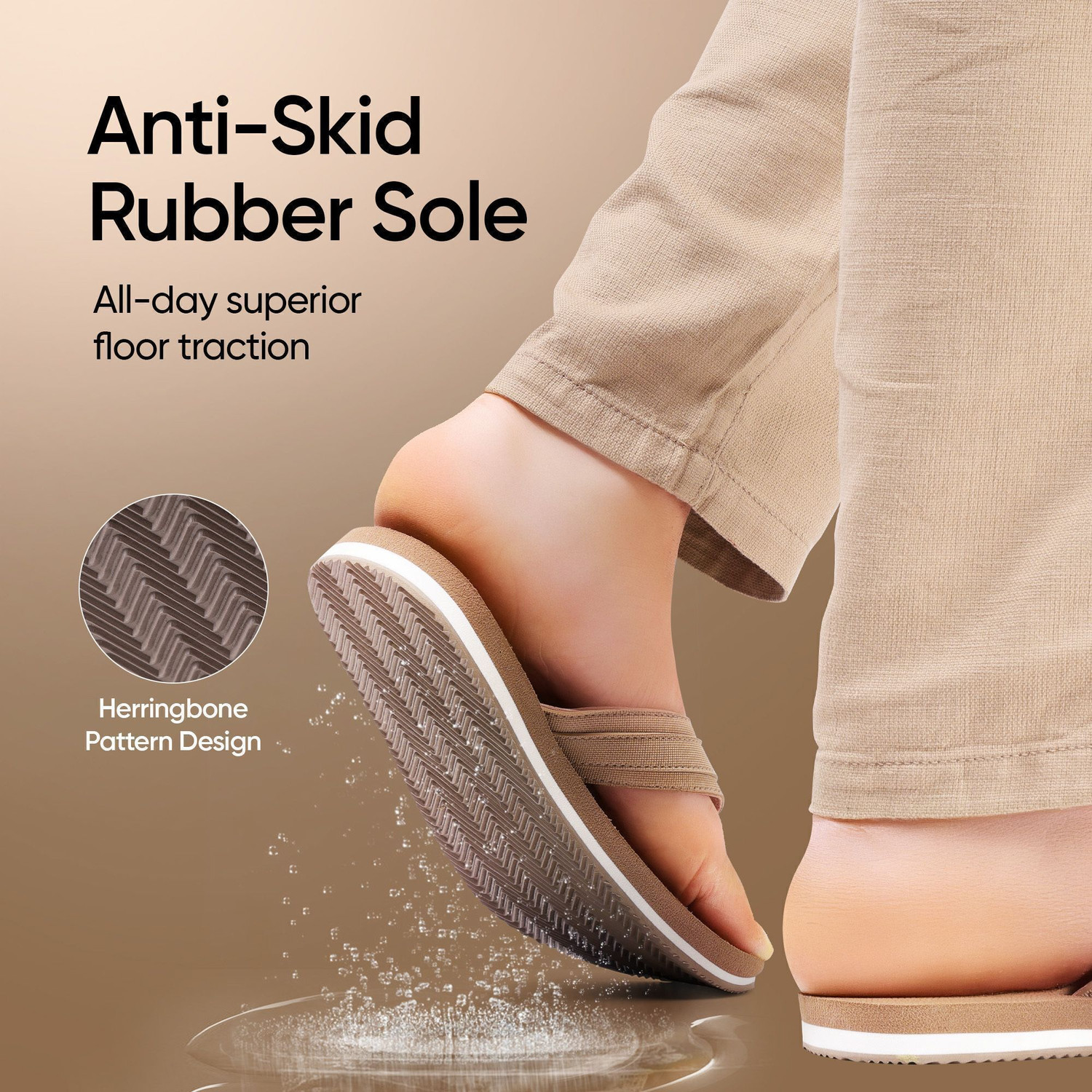 Image of Frido Unisex Cloud Comfort Orthopedic Soft Home Chappal with Anti-Skid Sole Slippers