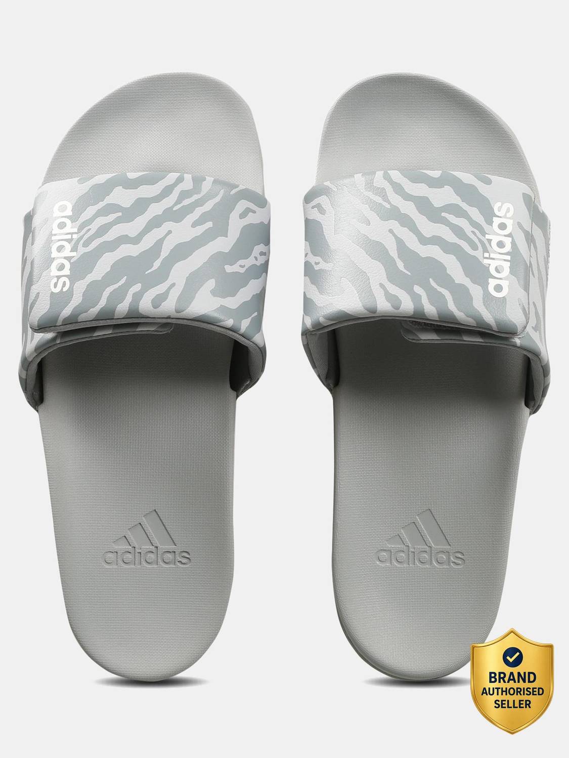 ADIDAS Unisex Slides Gray - Image 1