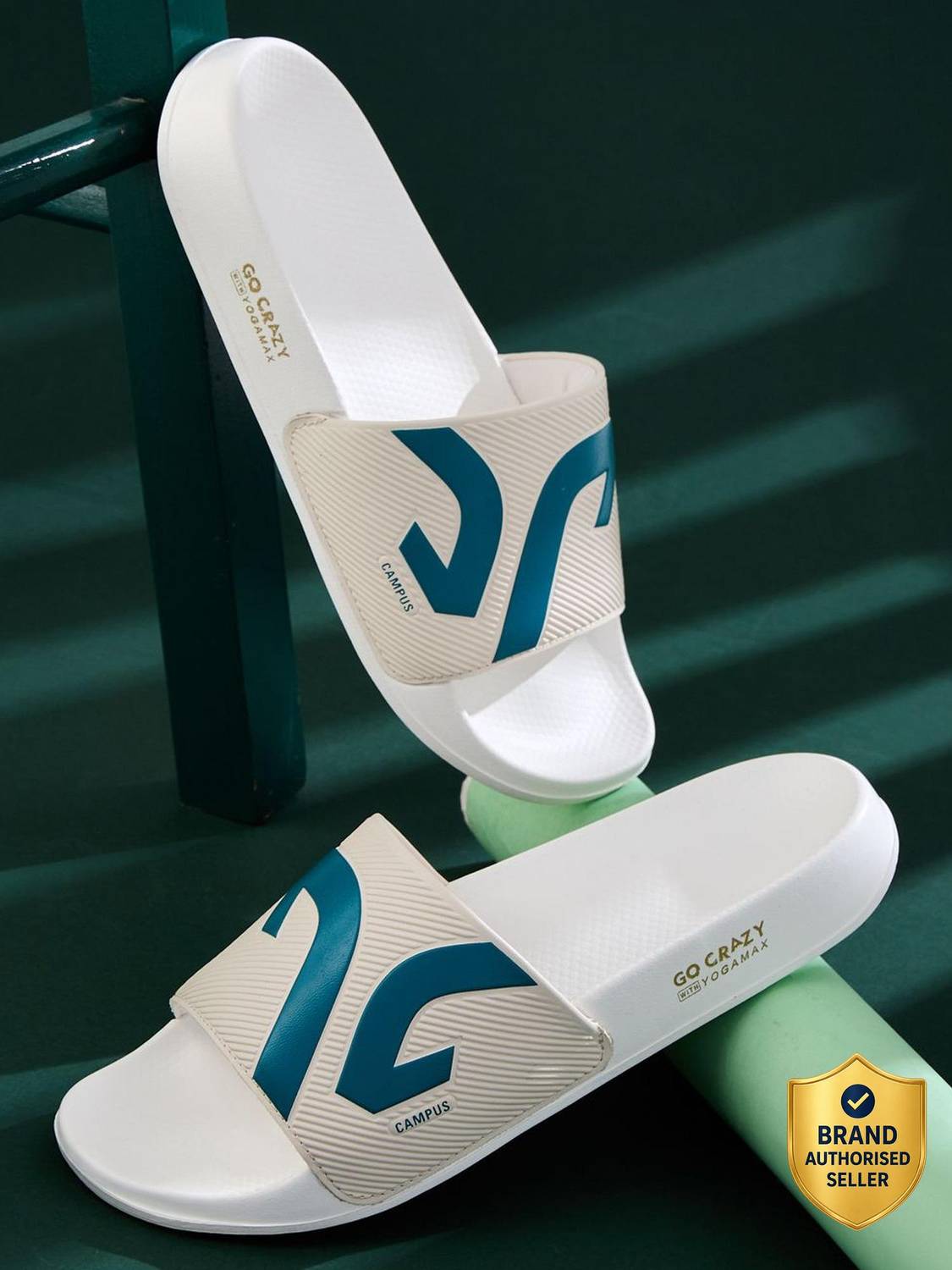 CAMPUS Men Slides White - Image 1
