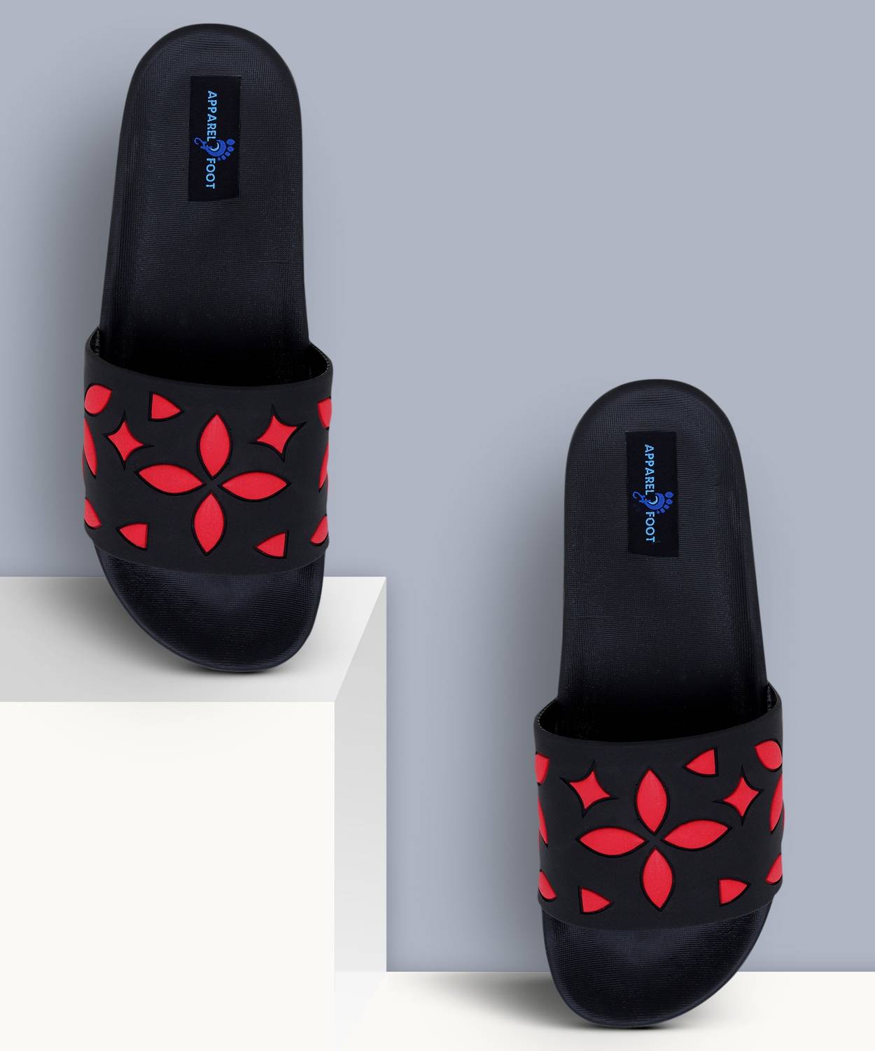 Apparel4Foot Women Flip flops for girls women Flower Printed Slippers| Women Home Slides| Girls Casual Chappals| Girls Footwear| Perfect Flipflops For Daily Wear| Walking Slippers for girls women Slides