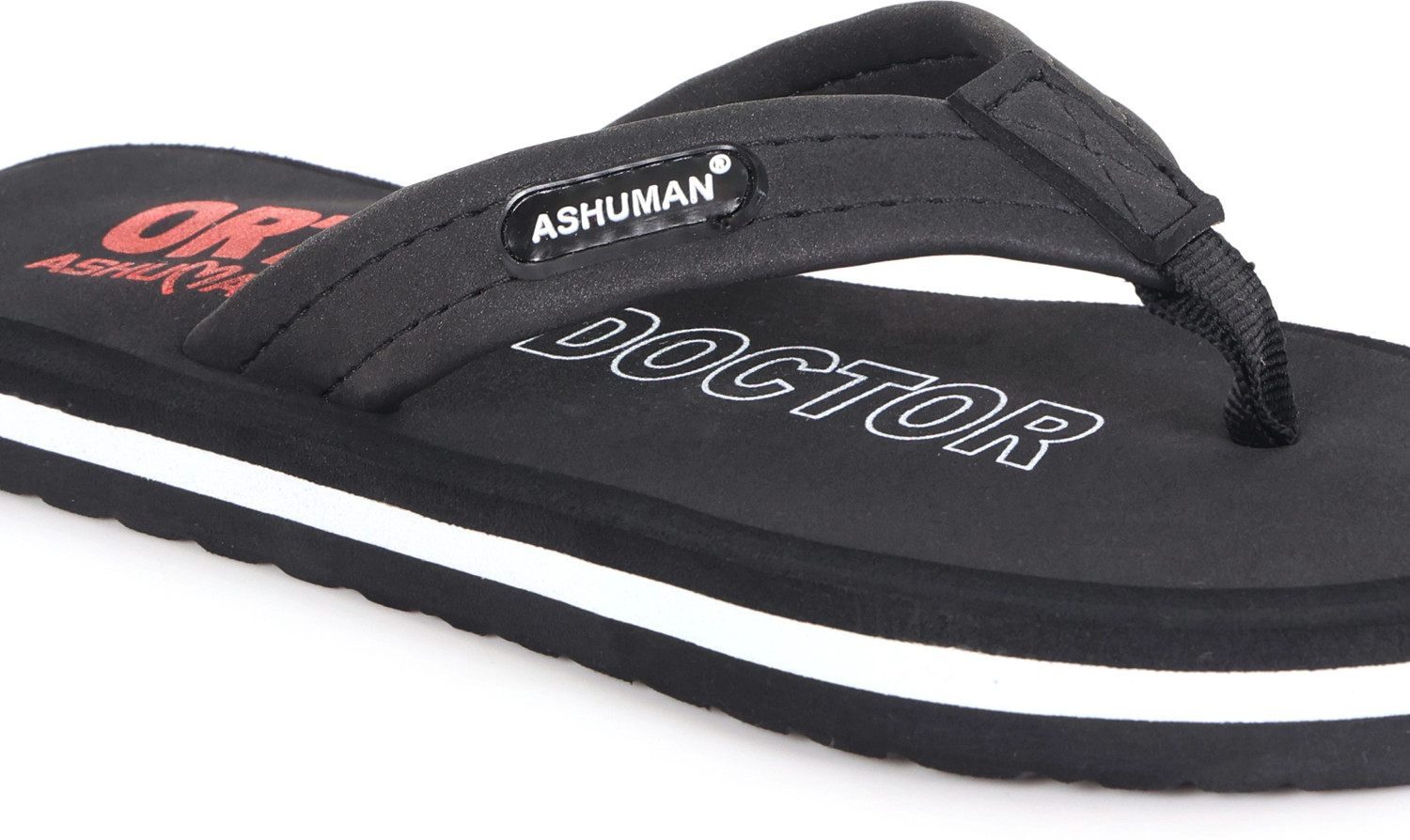 Image of ASHUMAN Men Stylish Ortho |Lightweight|Breathable|Anti-Slip|Pain Relief|Flip Flop for Boys Slippers