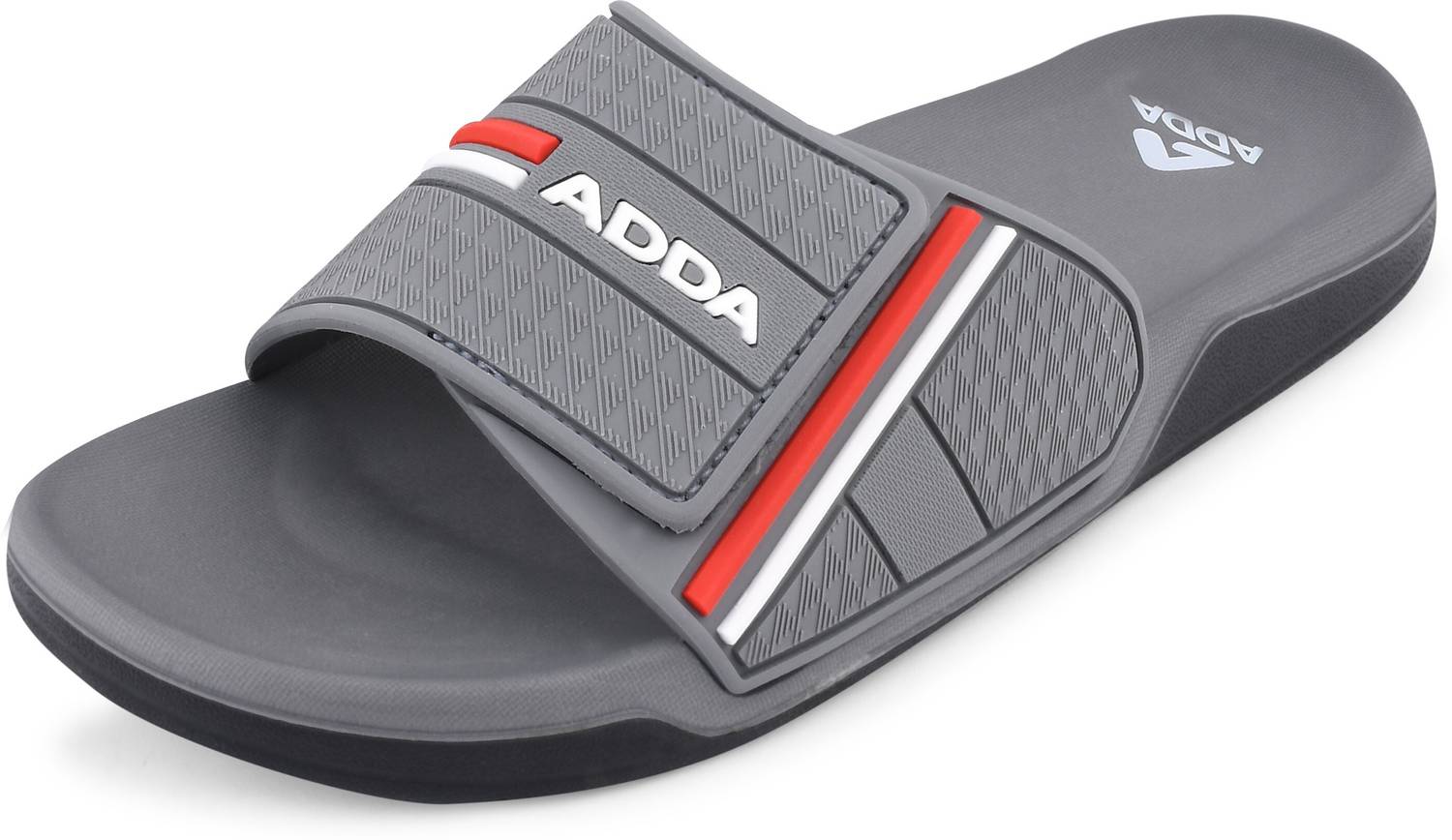 Adda Men Gray Slides - Image 5