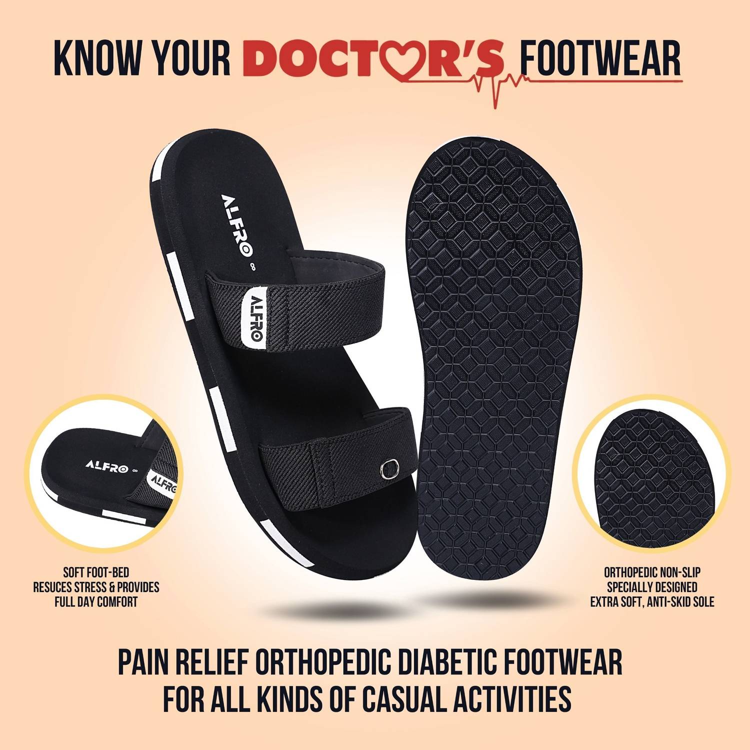 Alfro Men Lightweight Dailywear Slippers - Image 3