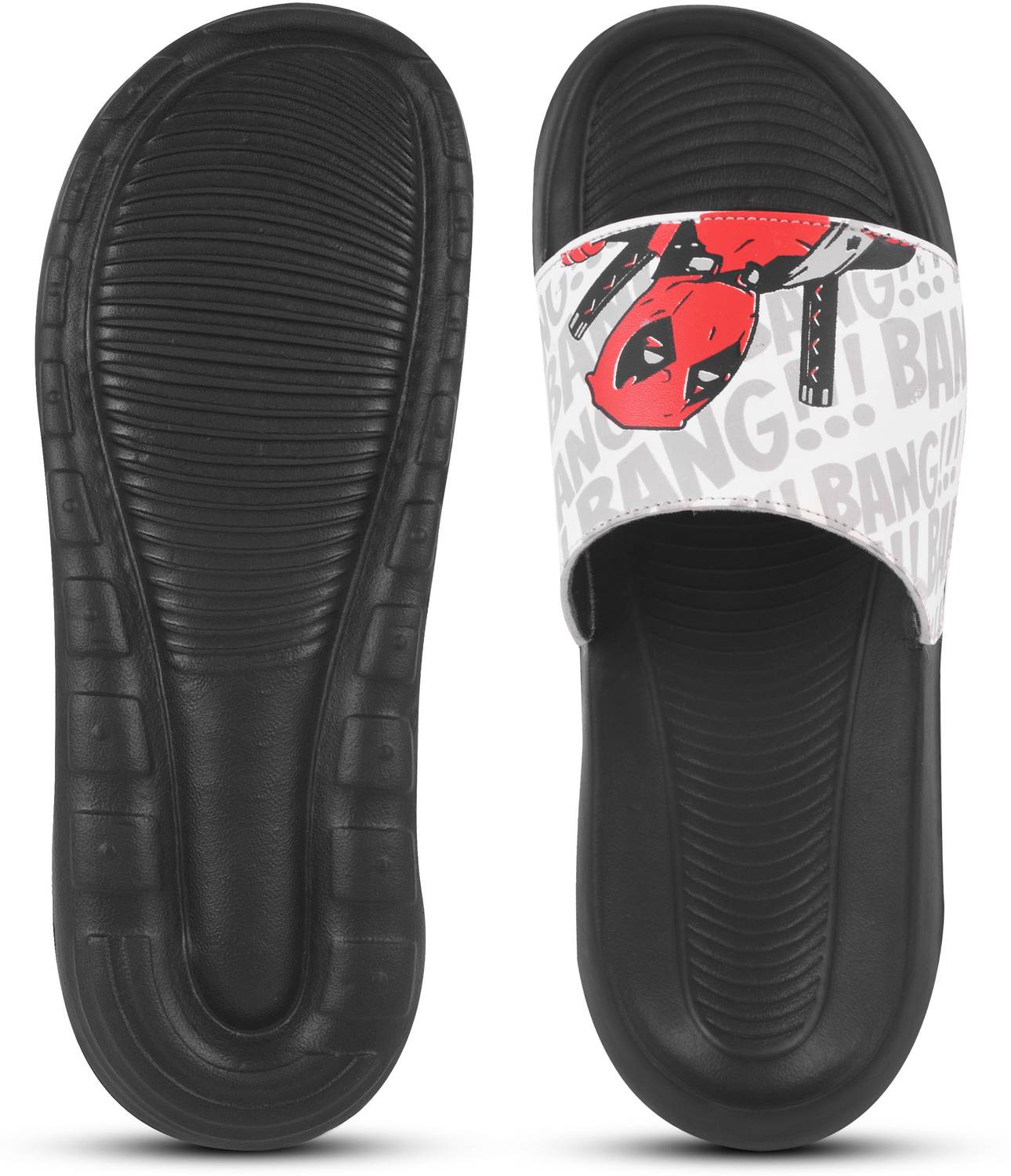 Foot Print Men Slides Black - Image 4