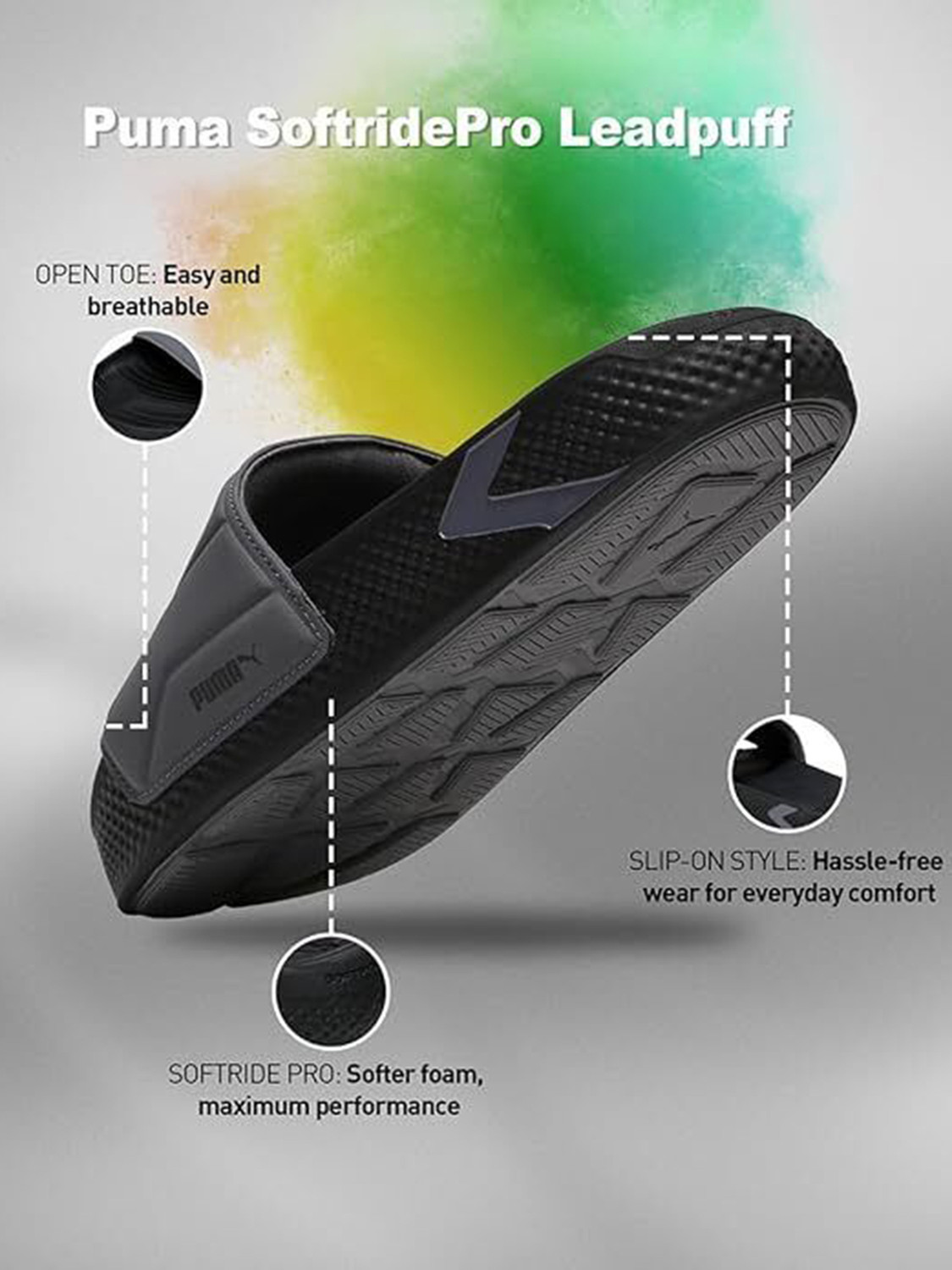 Image of PUMA Men Puma SoftridePro Leadpuff Slides