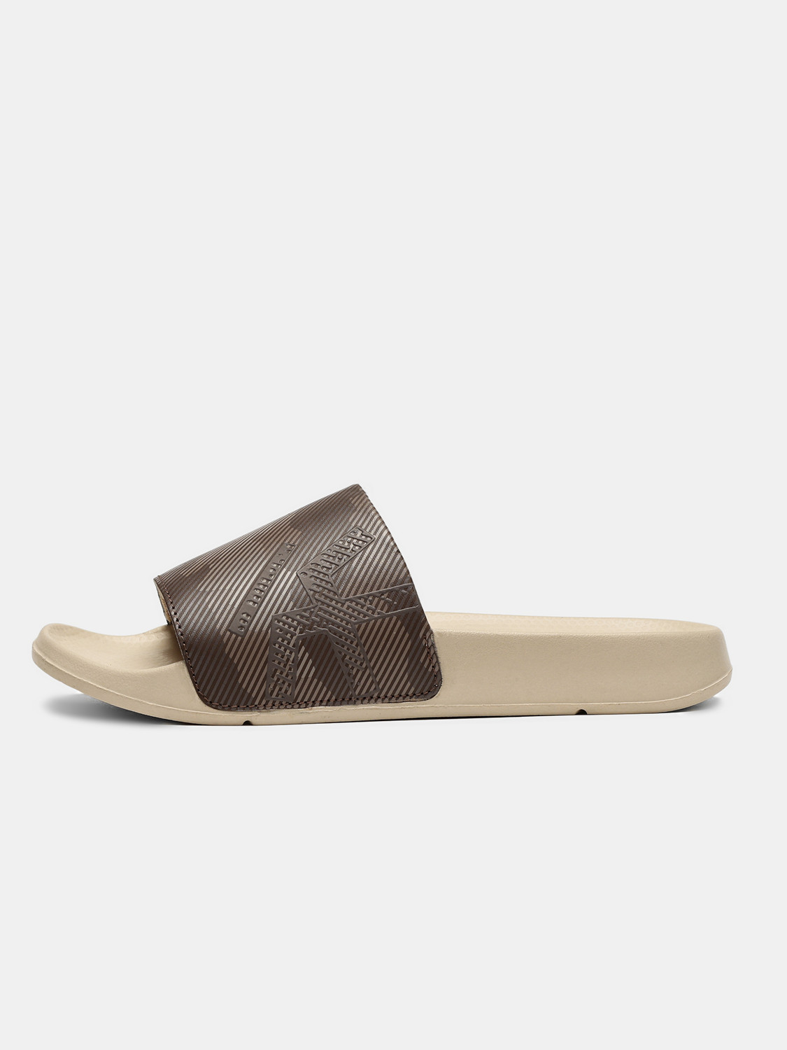 Image of WROGN Men Slides (Brown, 8)