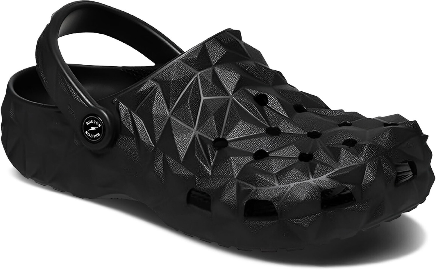 Image of BRUTON Men Slides (Black, 9)