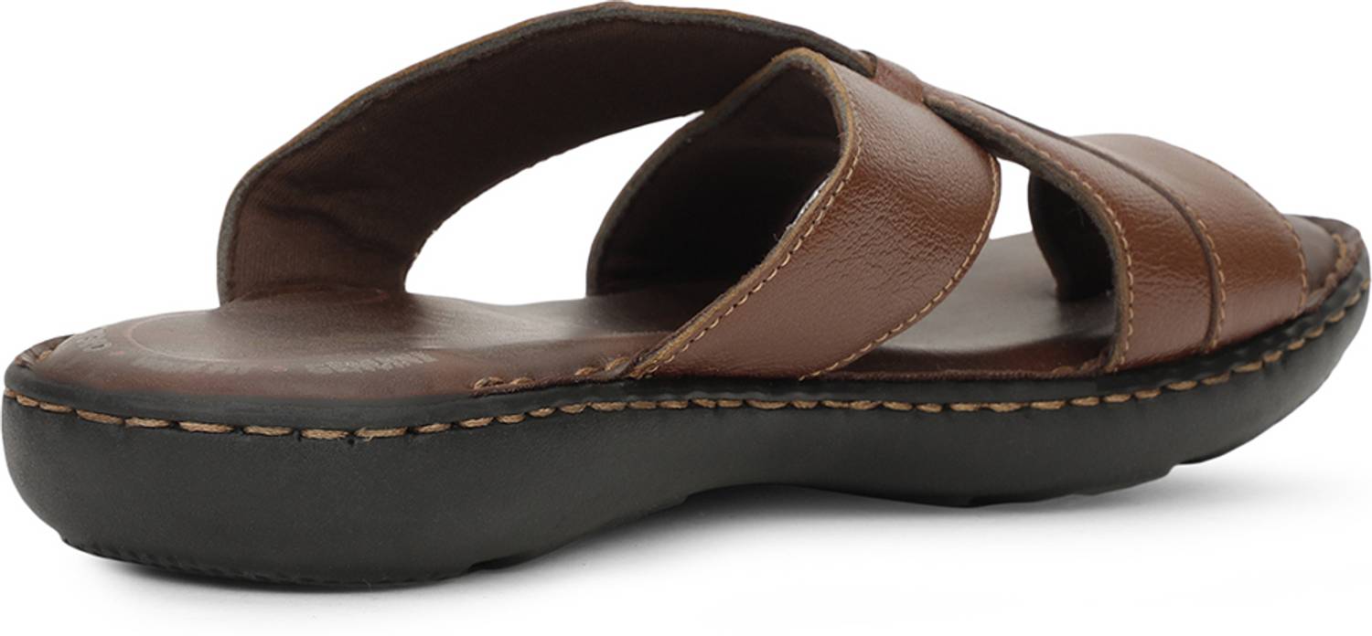Bata Men Brown Slippers - Image 3