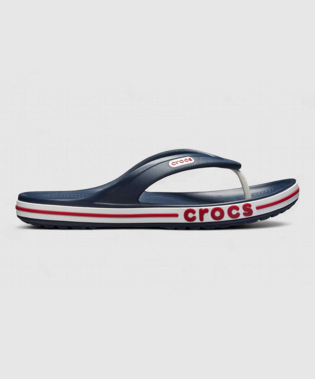 CROCS Unisex Bayaband Flip Flops Blue - Image 2