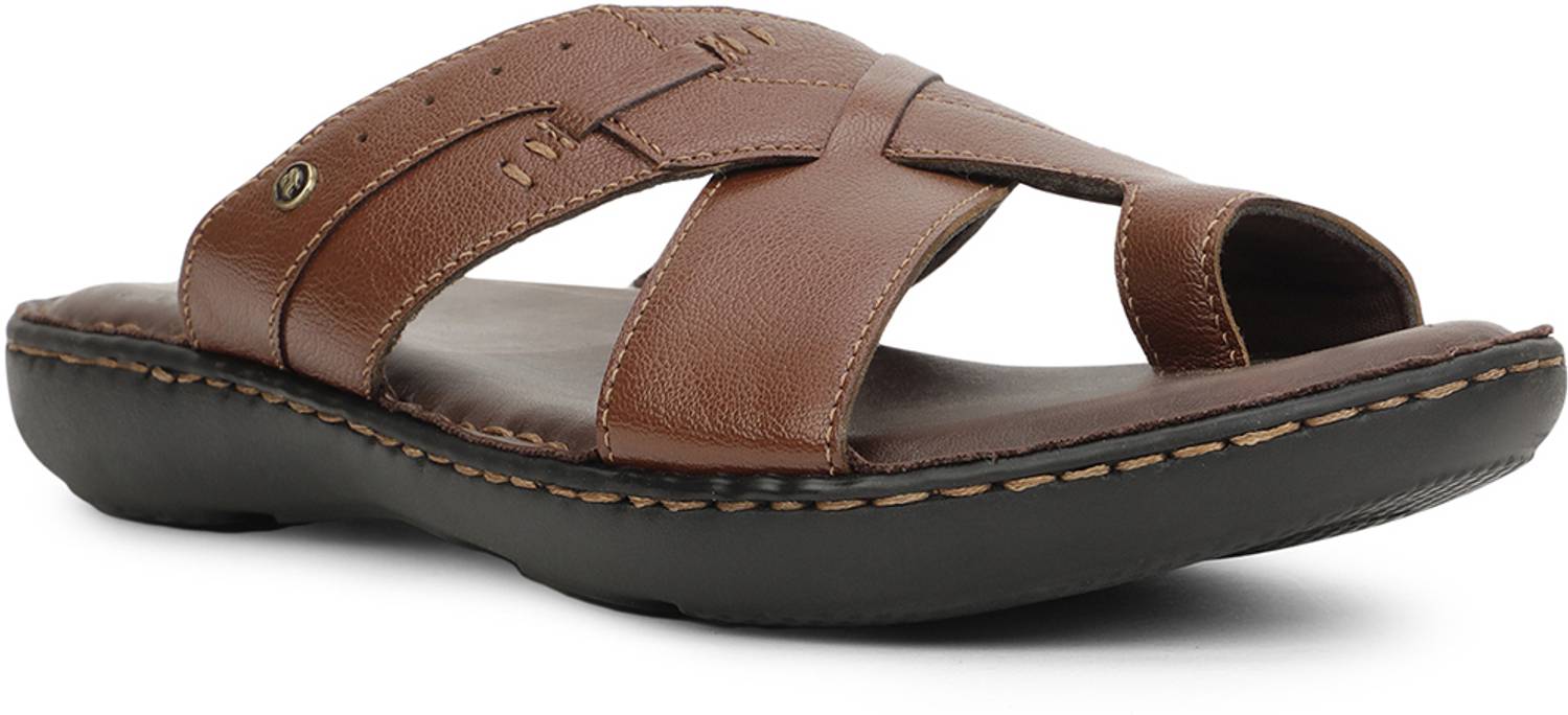 Bata Men Brown Slippers - Image 1