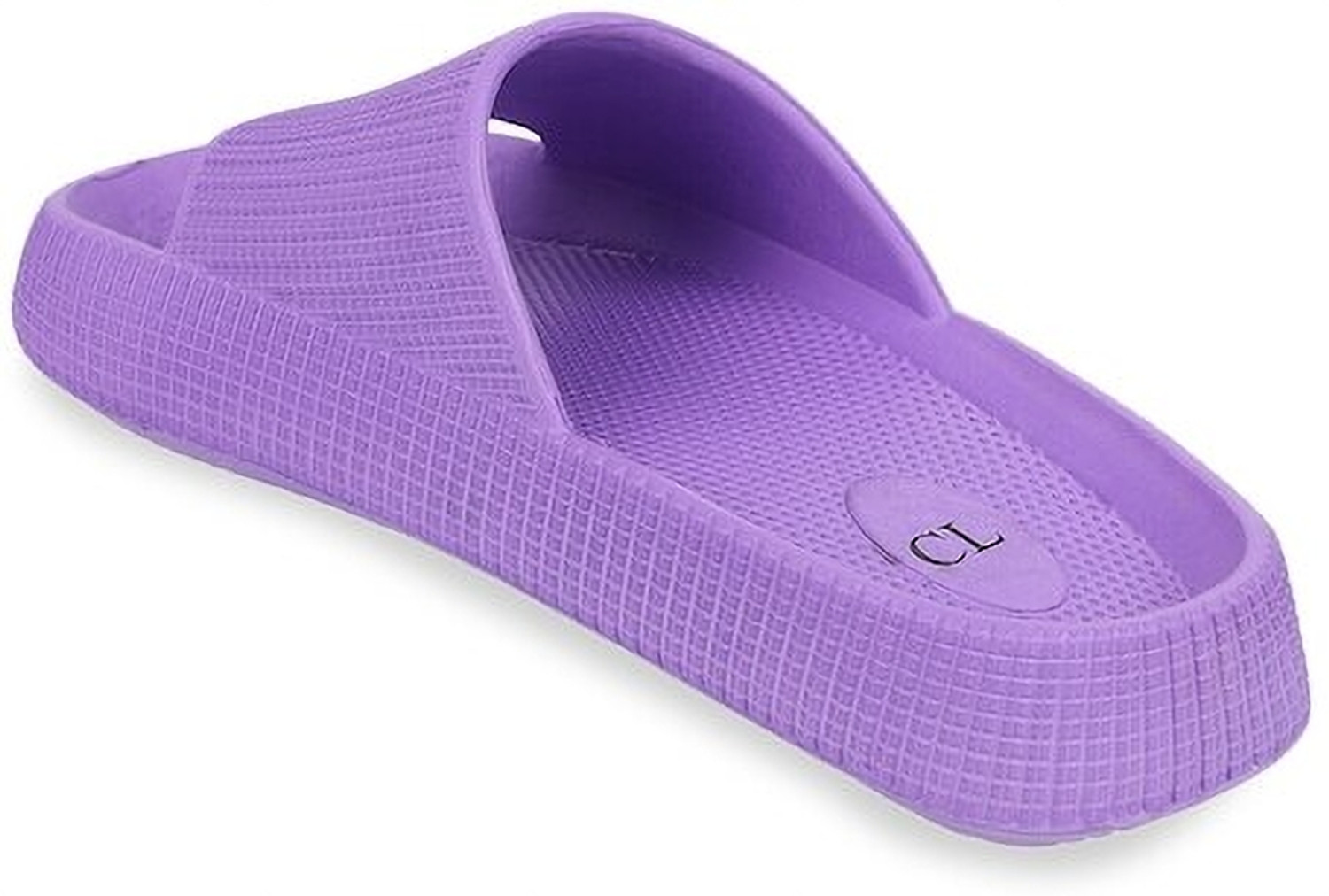 Image of CARLTON LONDON Women Women's Lightweight and comfortable Textured Slides Flip Flops