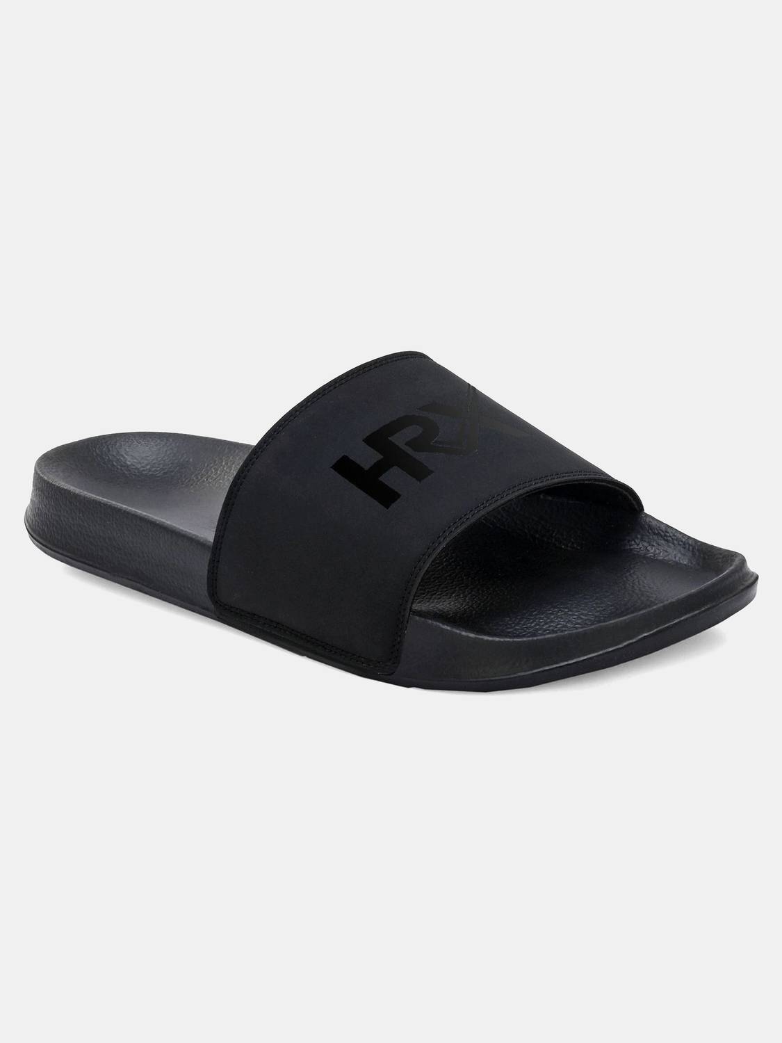 HRX by Hrithik Roshan Men Black Slides - Image 3