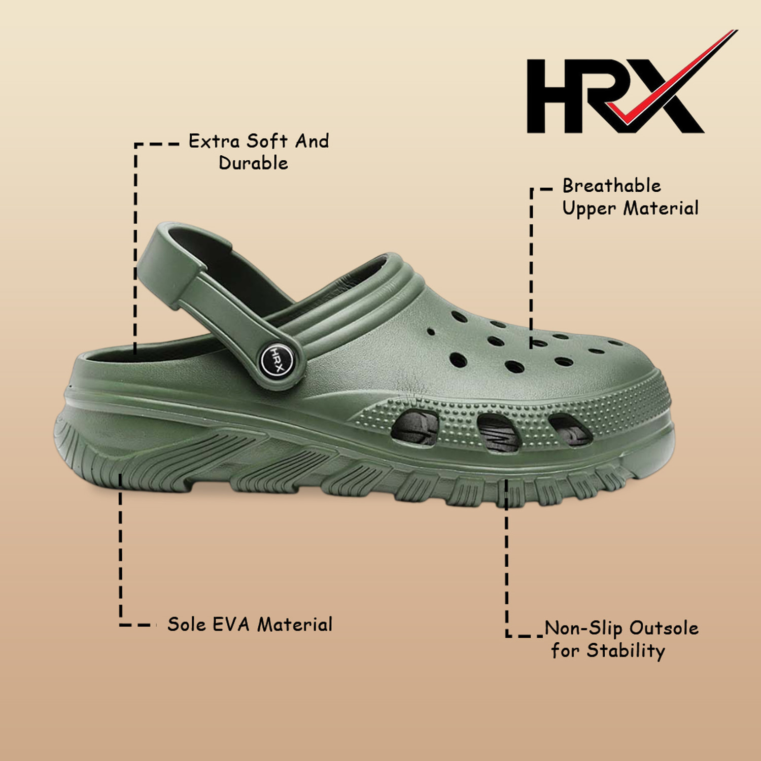 Image of HRX by Hrithik Roshan Men Sports Sandals