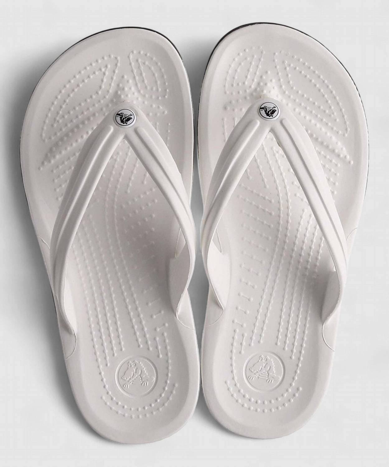 CROCS Unisex Crocband Slippers White - Image 3