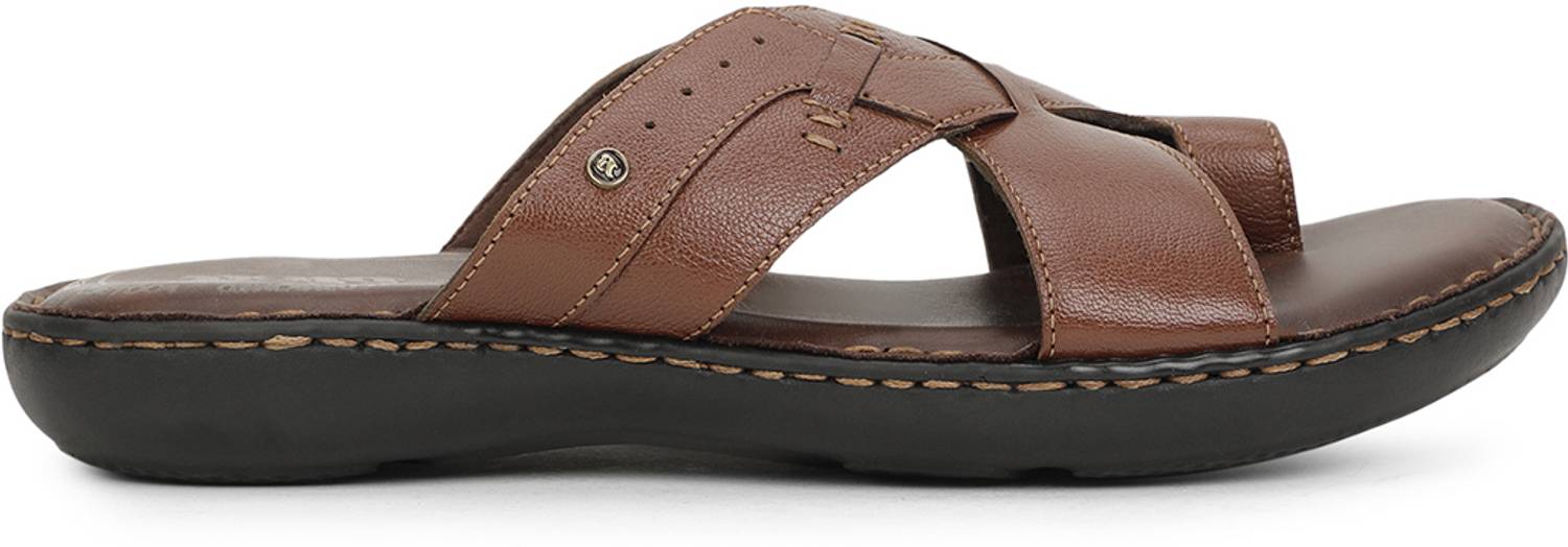 Bata Men Brown Slippers - Image 2