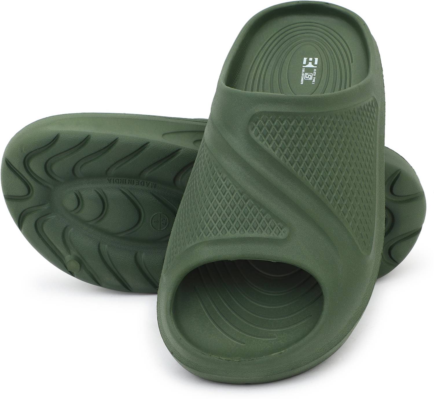 Hygear Men Green Slides - Image 5
