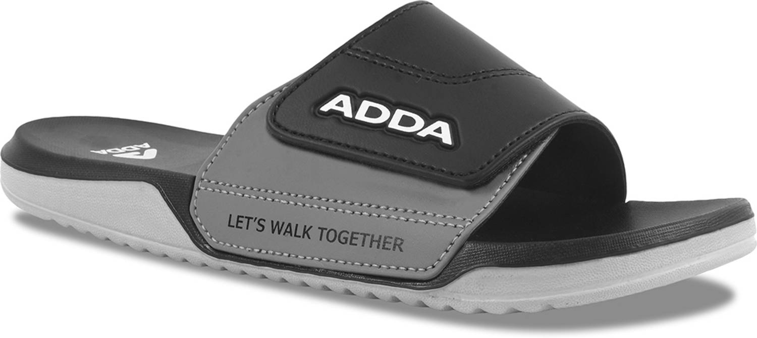 Adda Men Black Slides - Image 5