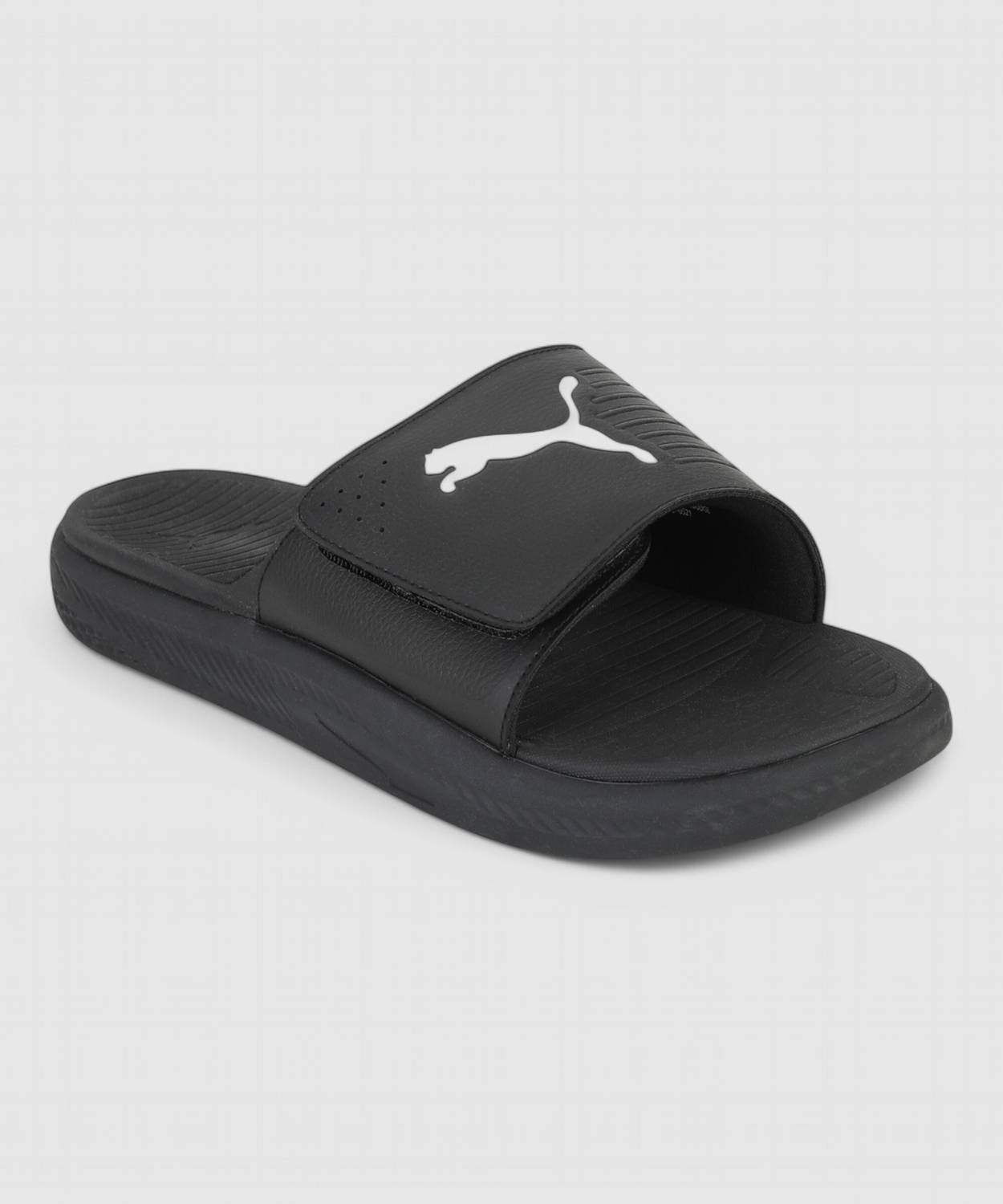 PUMA Men Black Slides - Image 4