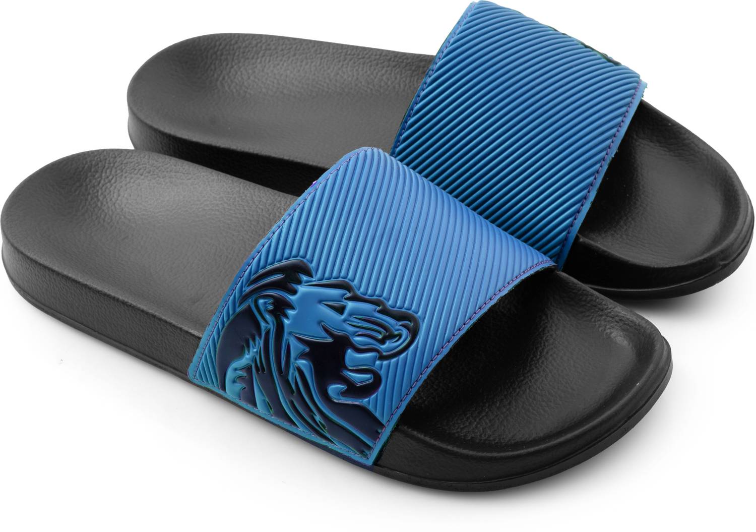 ARVAN Men Blue Slides - Image 4