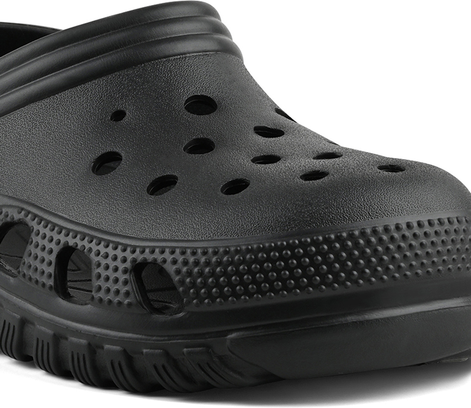 Image of MONKS & KNIGHTS Black Lightweight Flexible All Day Clogs for men, MK-CLG-005-JB Men Clogs