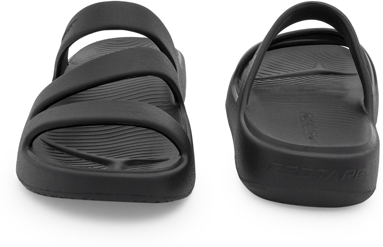 Image of RED TAPE Women Slides (Black, 6)