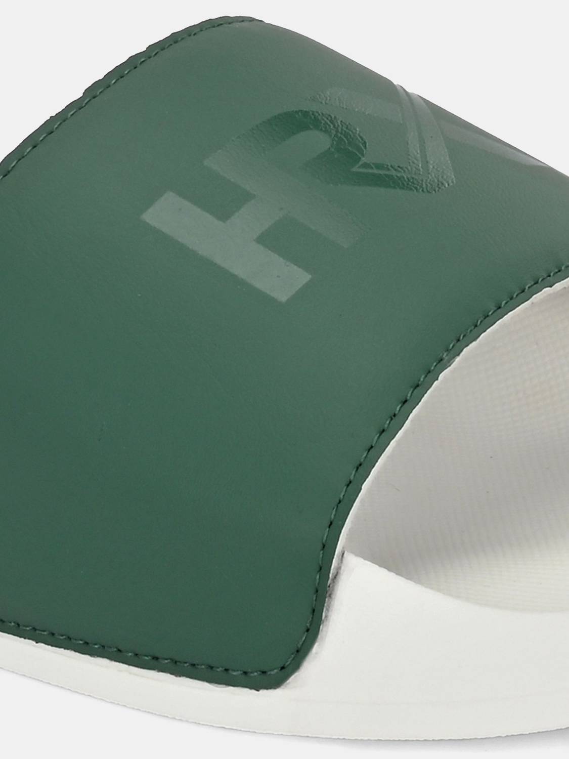 HRX by Hrithik Roshan Men Green Slides - Image 4