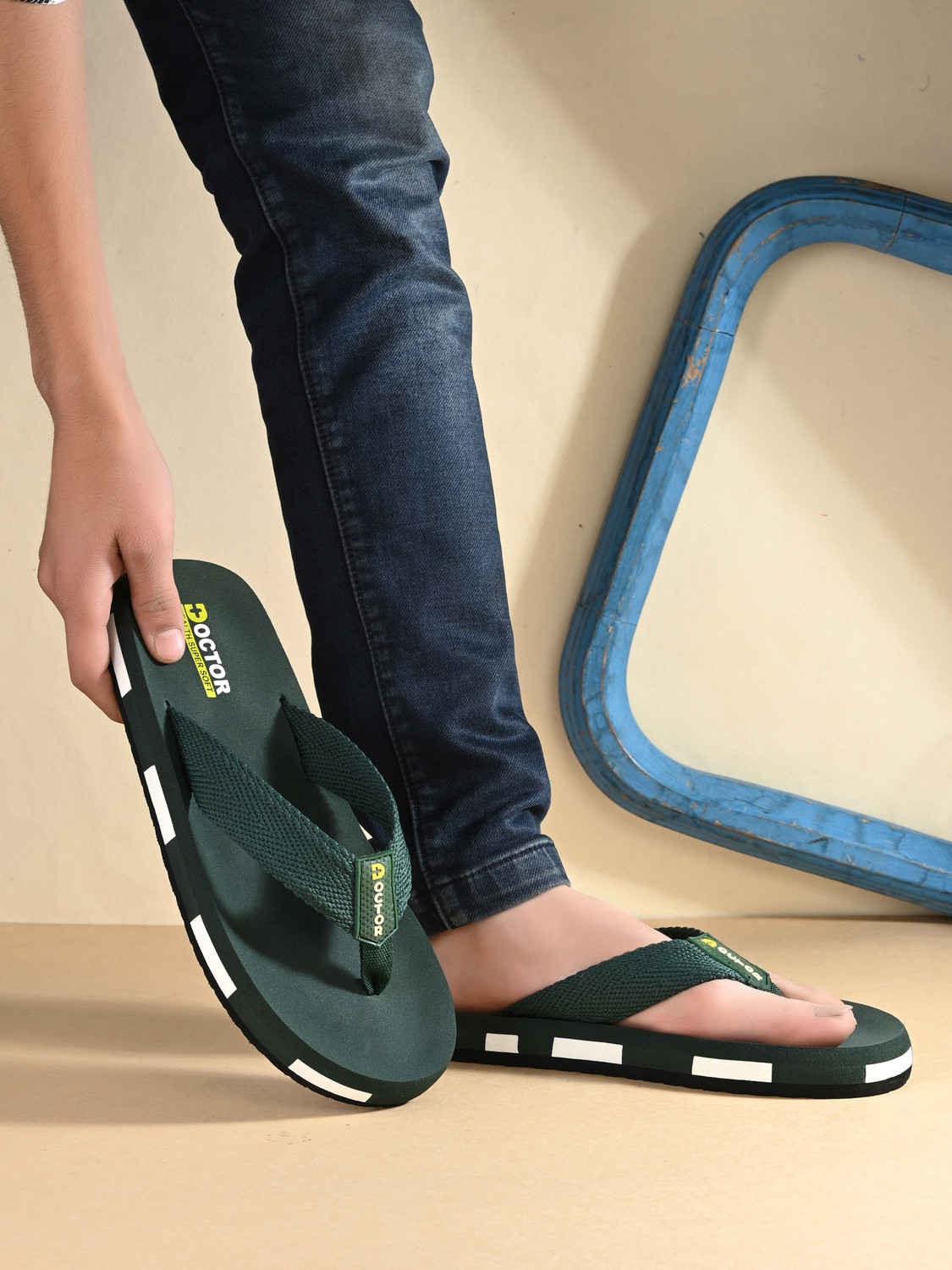 Image of Doctor Health Super Soft Men Men's Orthopedic Slippers | Soft Cushion, Lightweight, Doctor Recommended Design Slippers