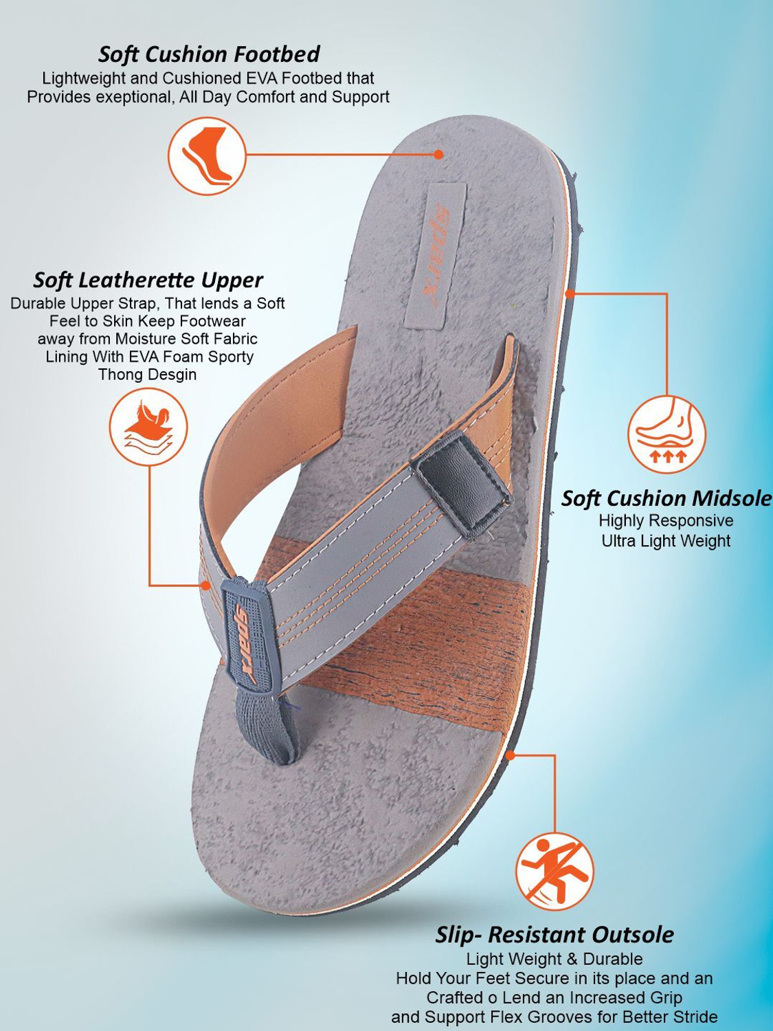 Image of Sparx Men Flip Flops