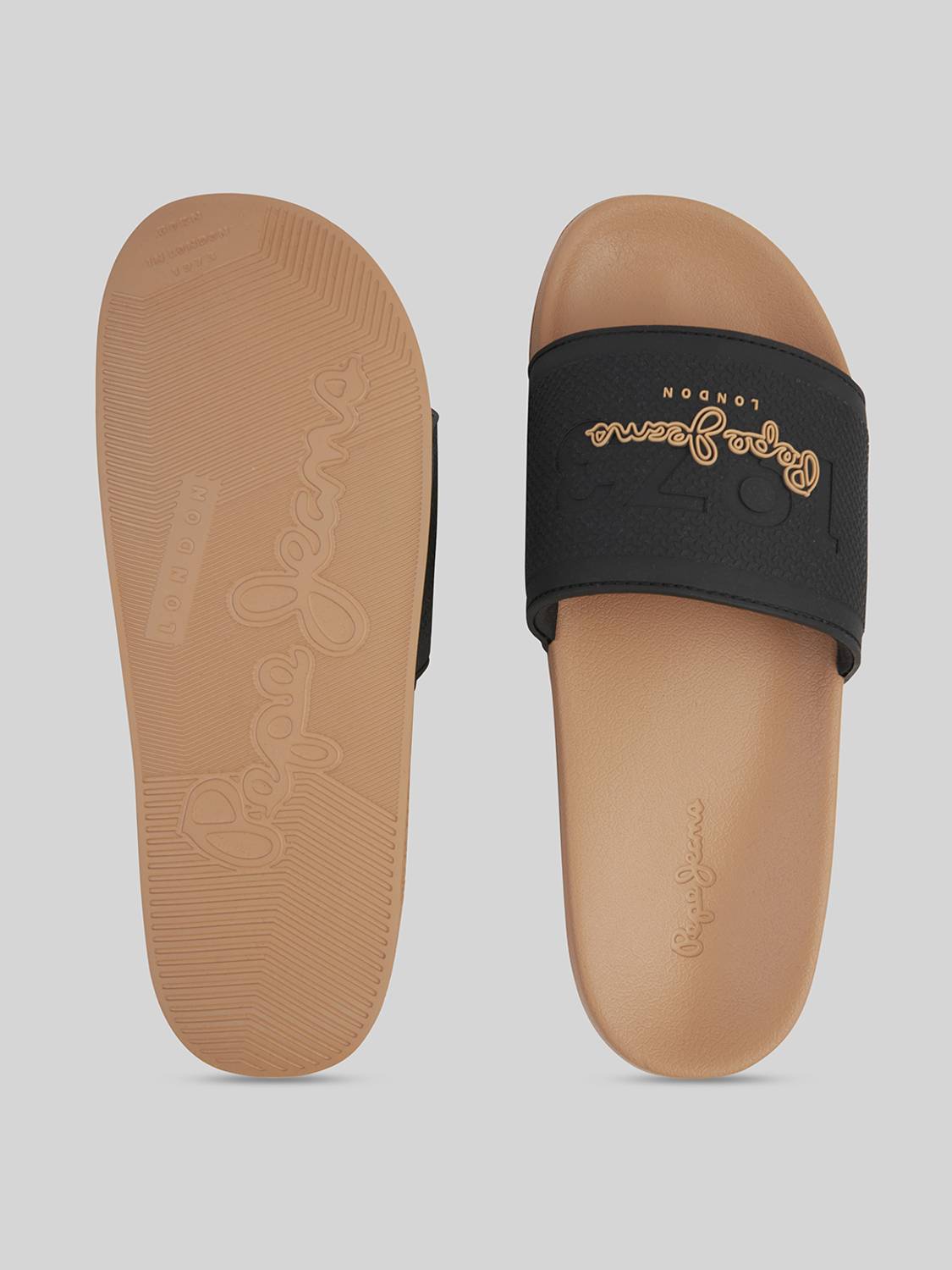 Pepe Jeans Men Brown Slides - Image 2