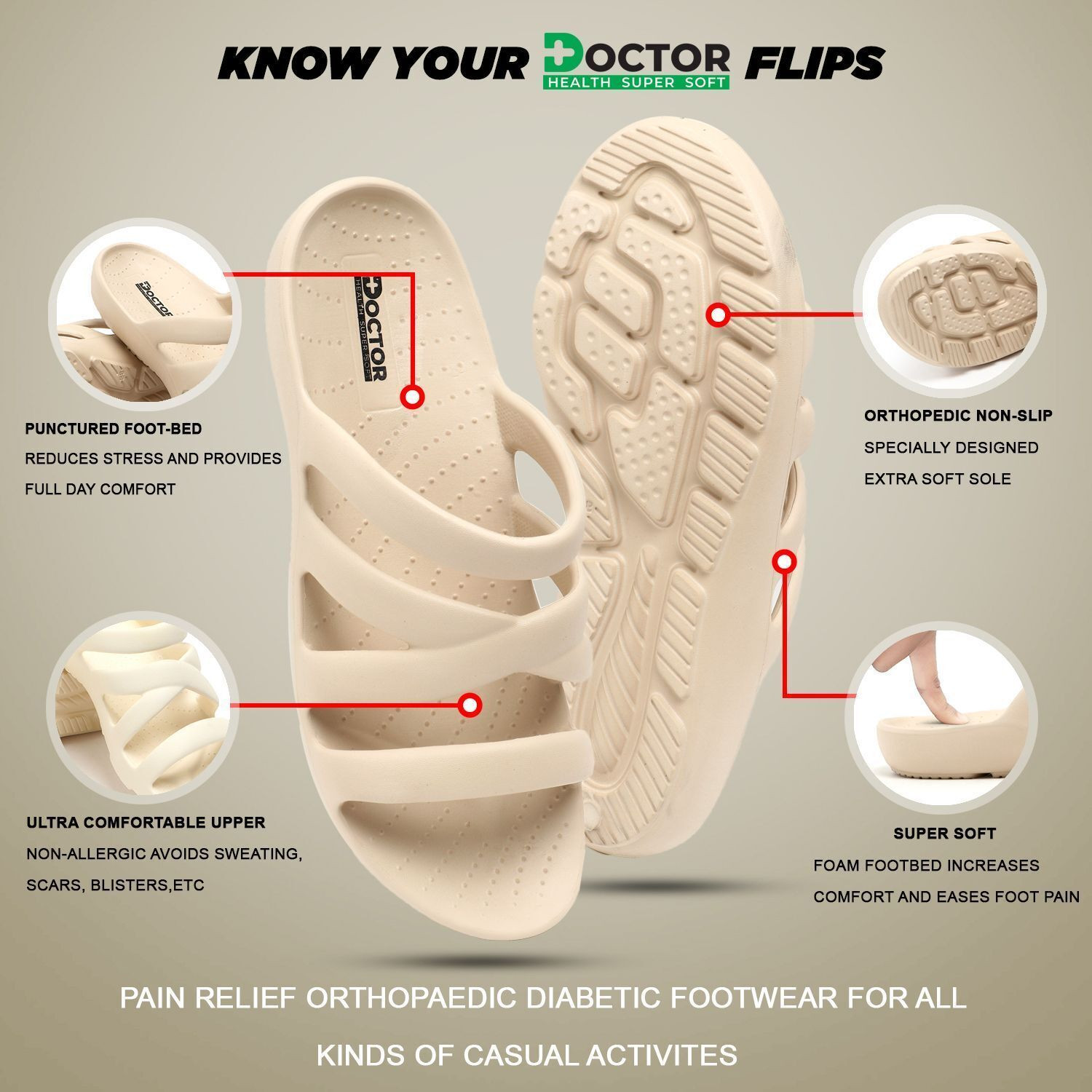 Image of Doctor Health Super Soft Women NewlyLaunch|Classic Ultra Soft|Cushion|Comfortable|Premium|Stylish Slippers