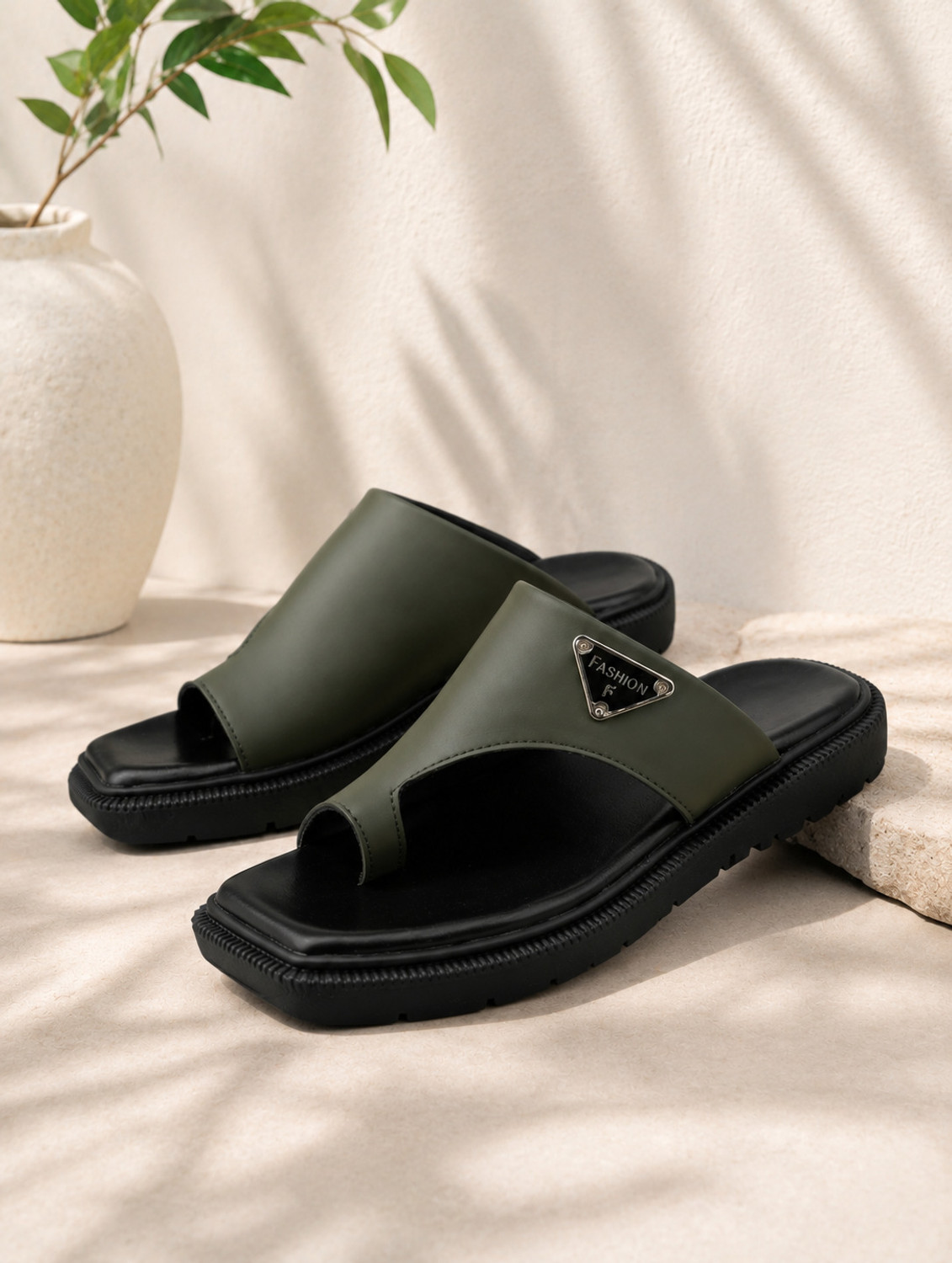 Image of Real Bliss Men Daily use Doctor chappal Leather office Party Lightweight Slippers