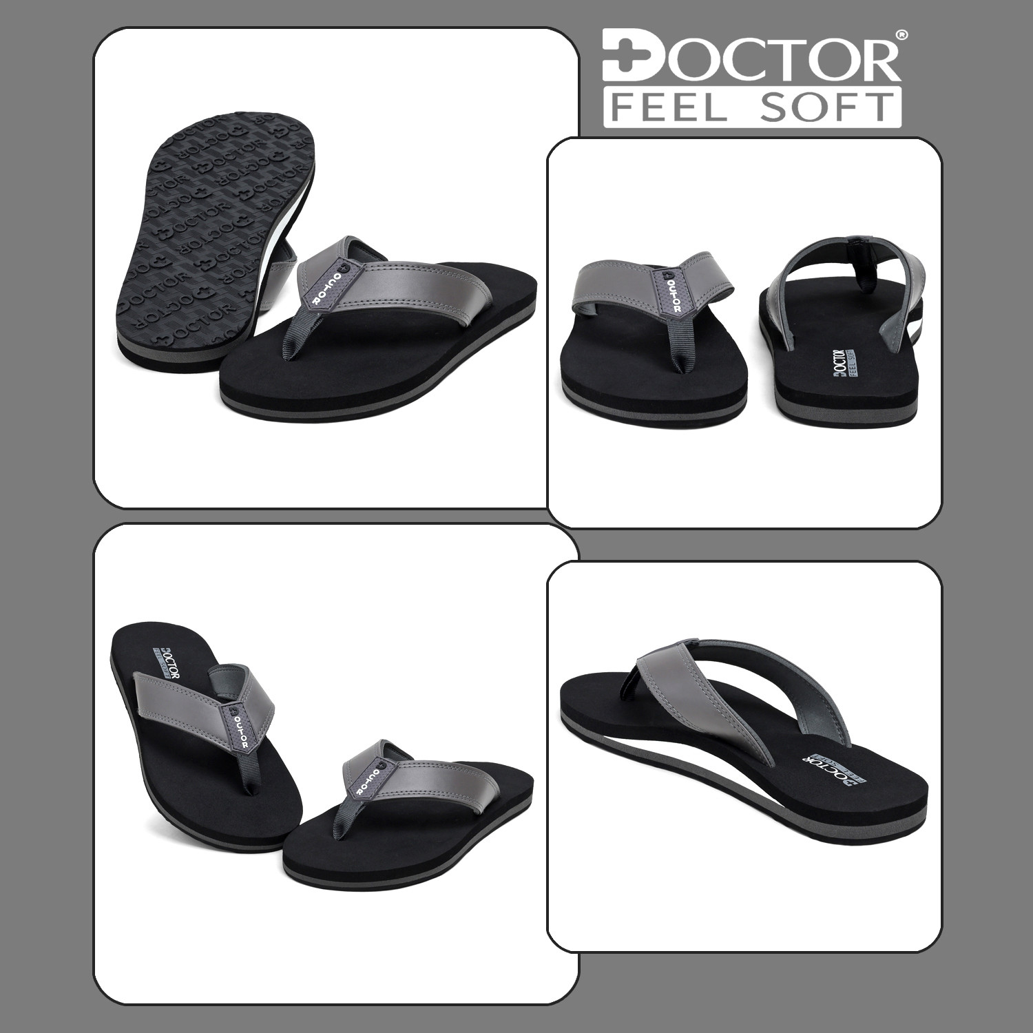 Image of DOCTOR FEEL SOFT Men Doctor Recommended Orthopedic Slippers for Men | Soft Feel Slippers
