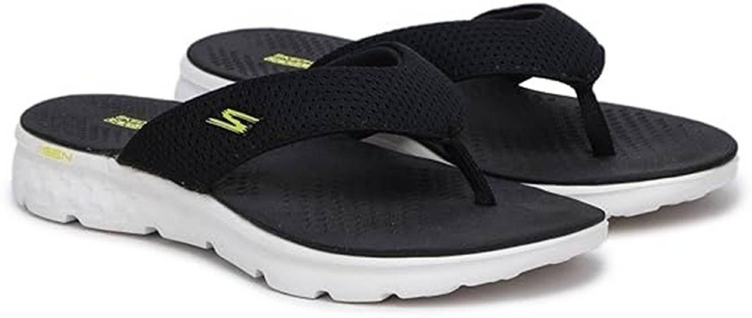 Skechers Men Black Flip Flops - Image 1