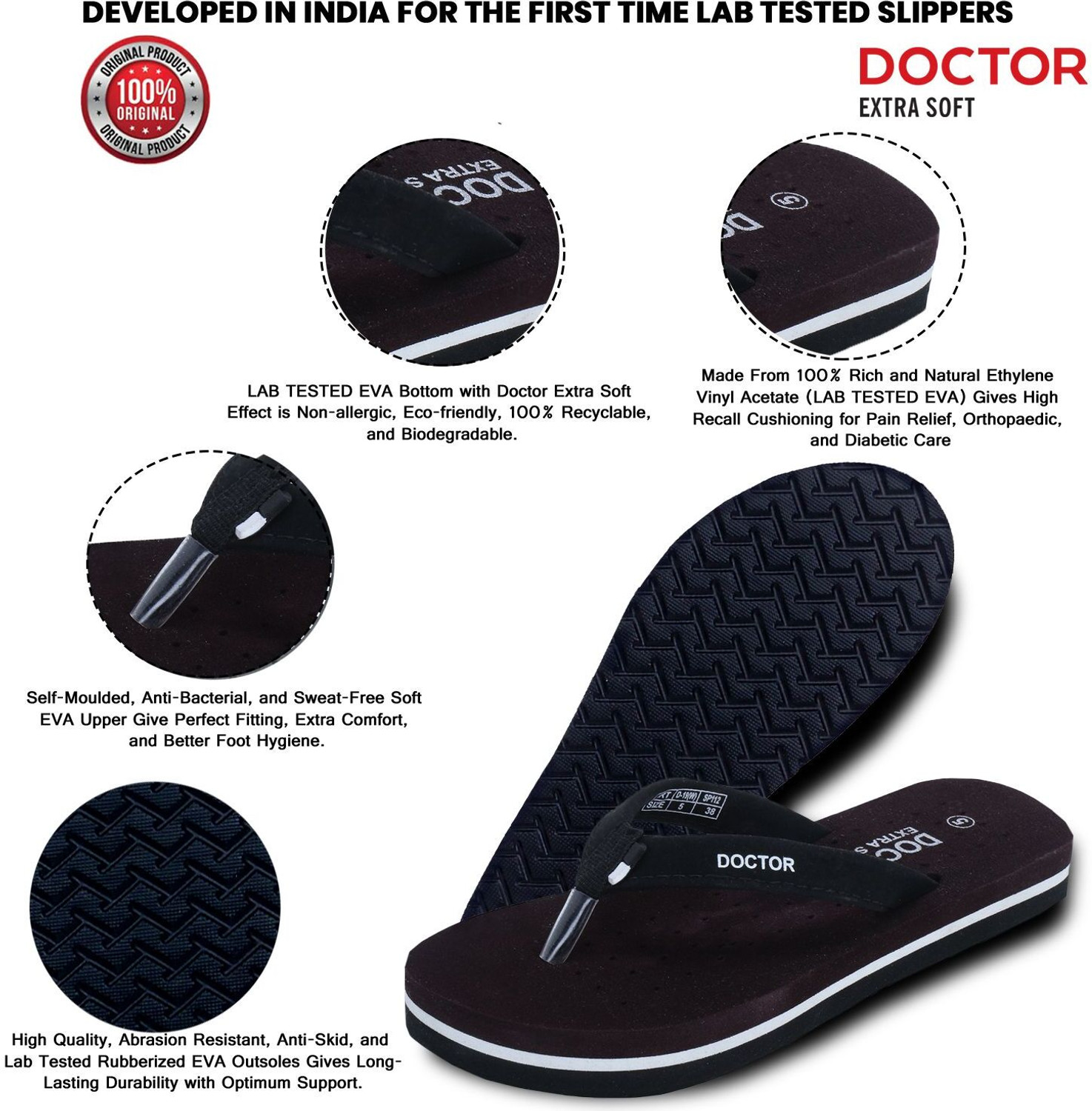 Image of DOCTOR EXTRA SOFT Women Flip Flops