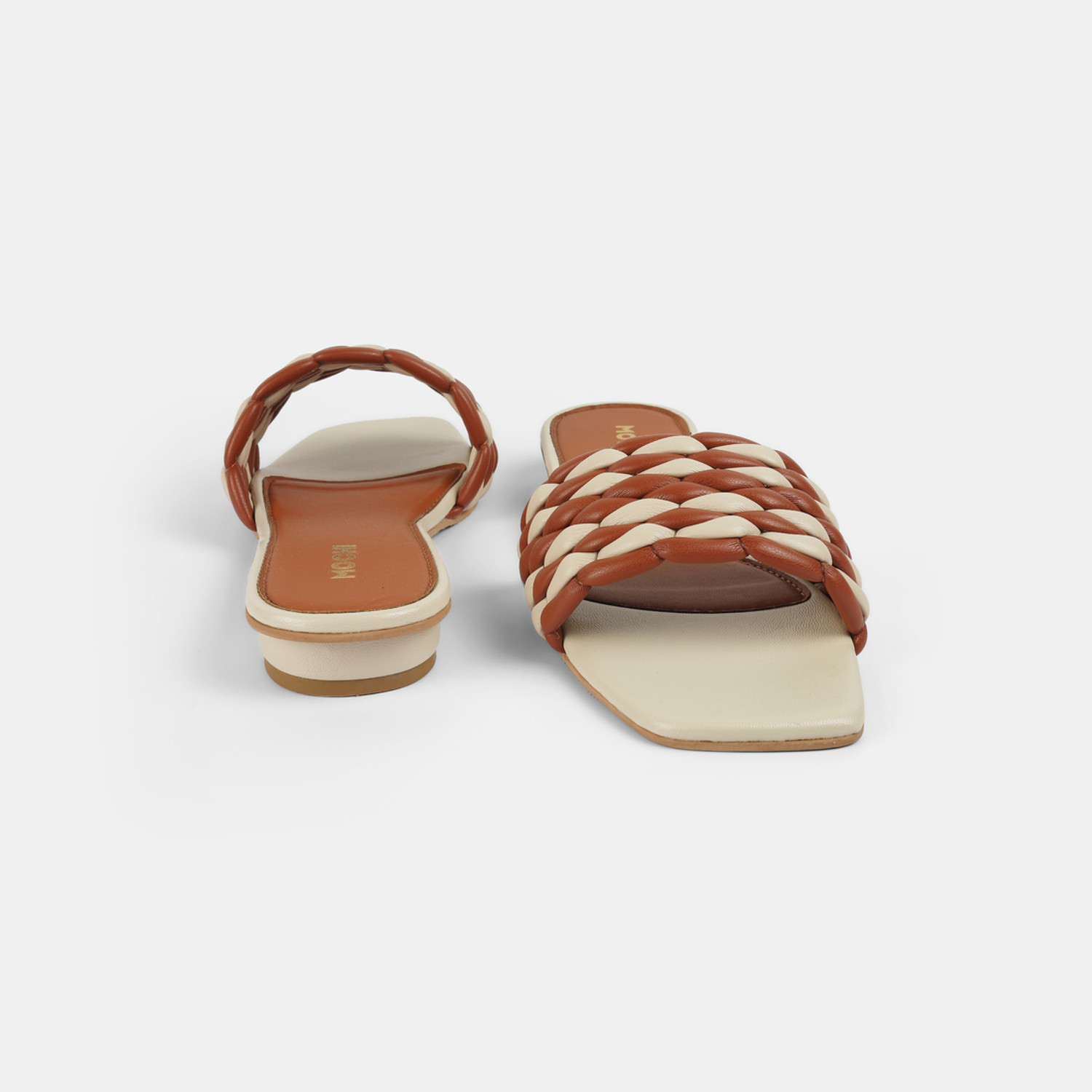 Image of MOCHI Women Casual Sandal (Beige, 4)