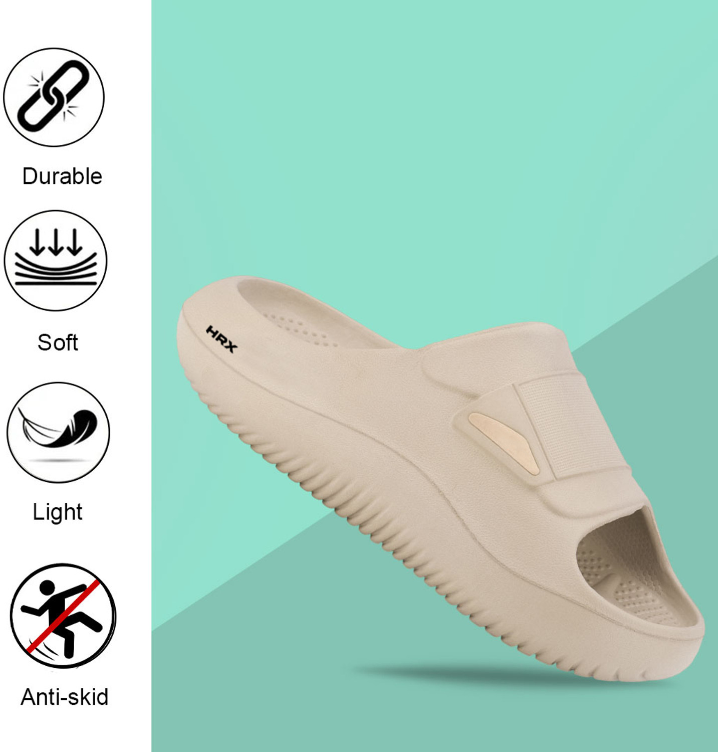 Image of HRX by Hrithik Roshan Men Slippers
