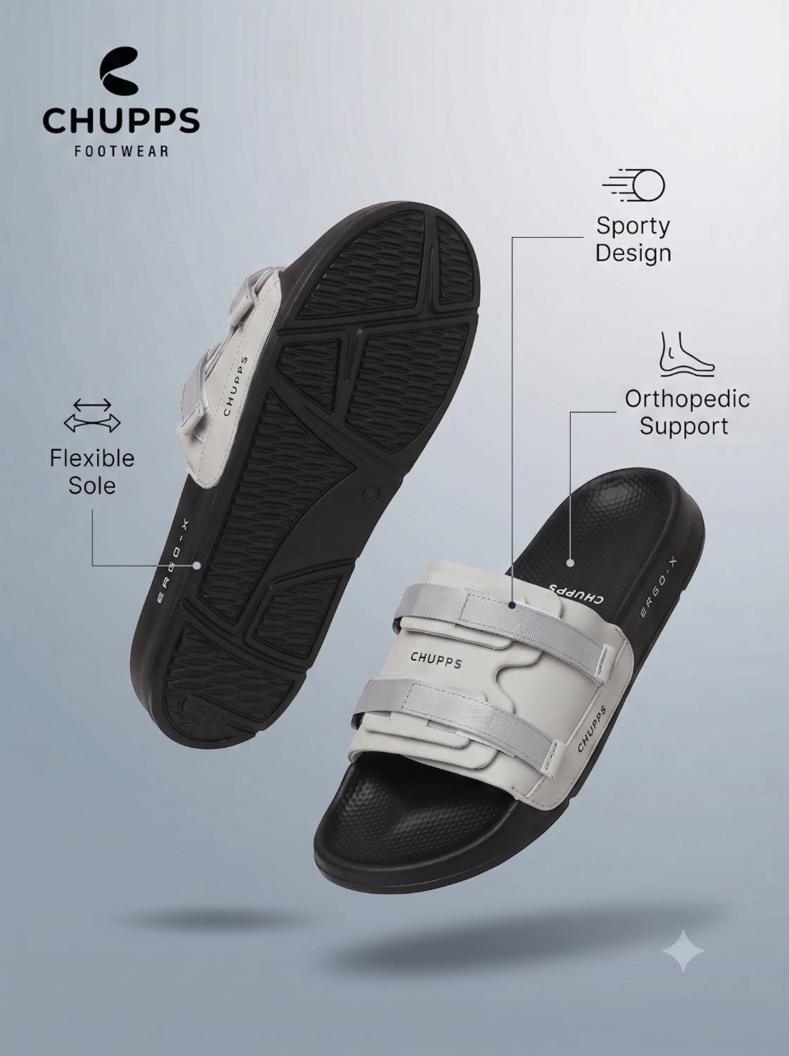 Chupps Men Element Orthopaedic Slides - Image 5