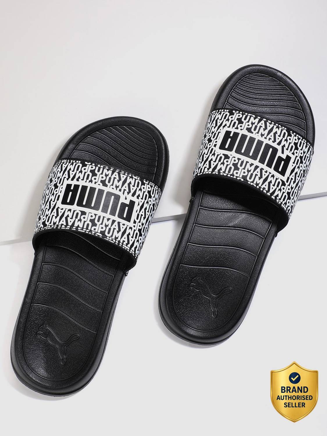 PUMA Men Popcat 20 Mono RES Slides Black