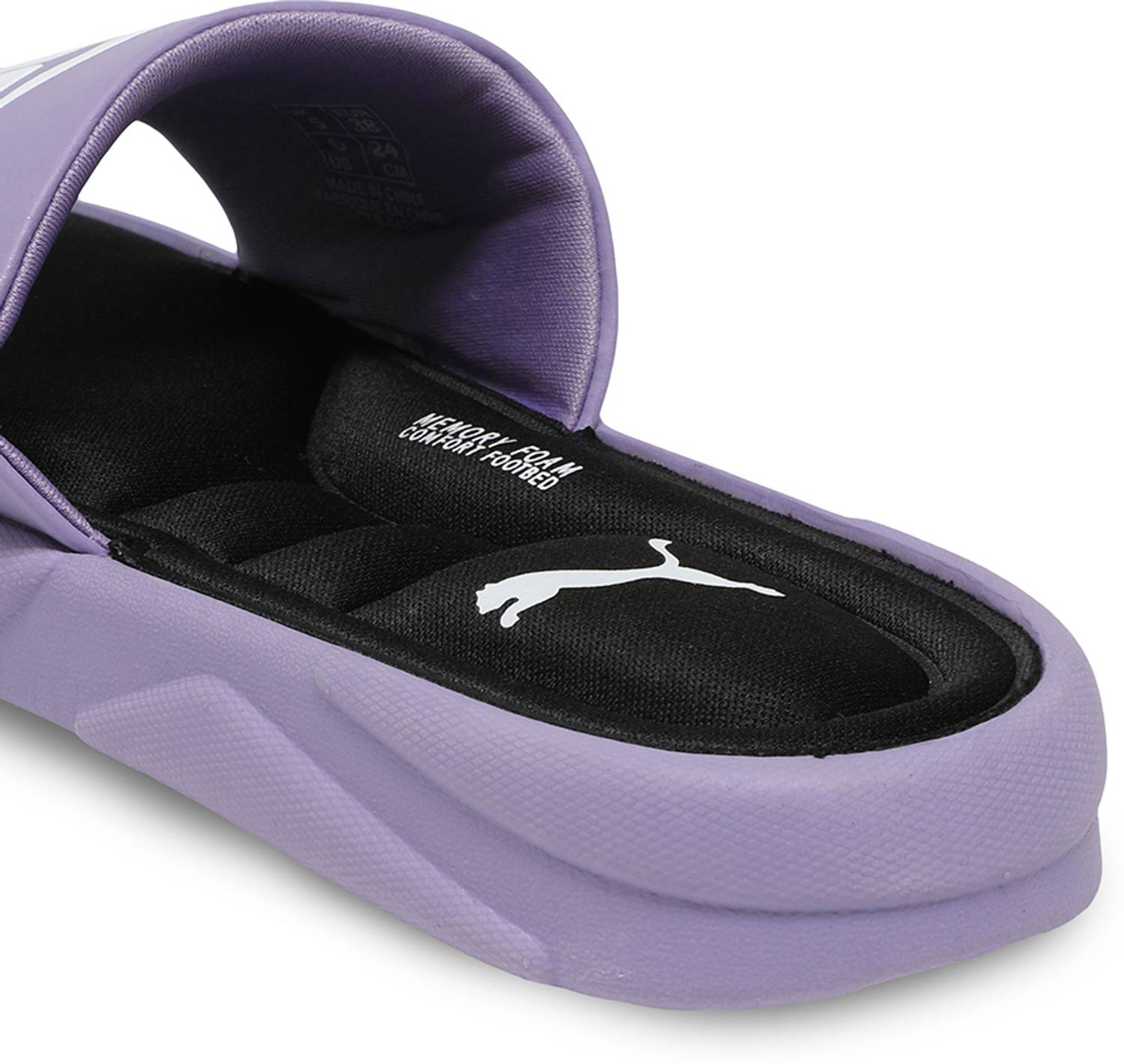 PUMA Men Purple Slides - Image 4