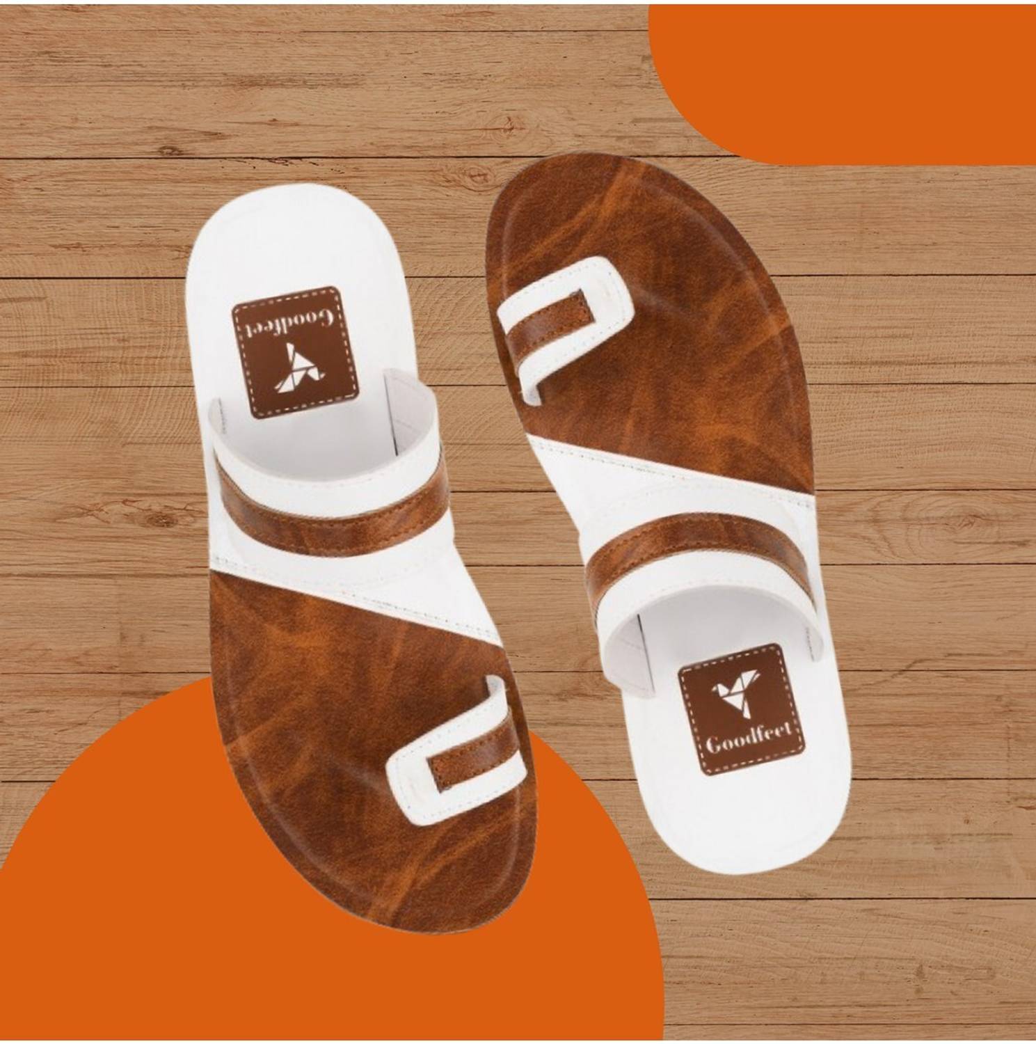 Goodfeet Men Brown Slippers - Image 1