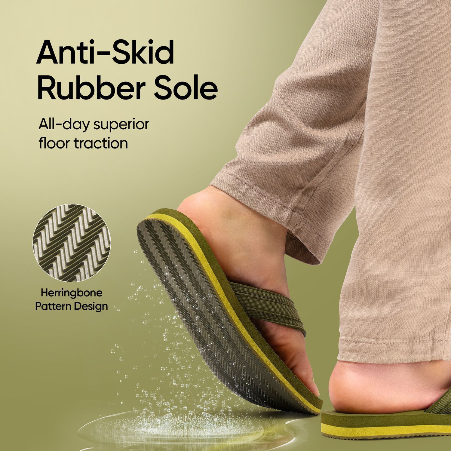 Image of Frido Unisex Cloud Comfort Orthopedic Soft Home Chappal with Anti-Skid Sole Slippers