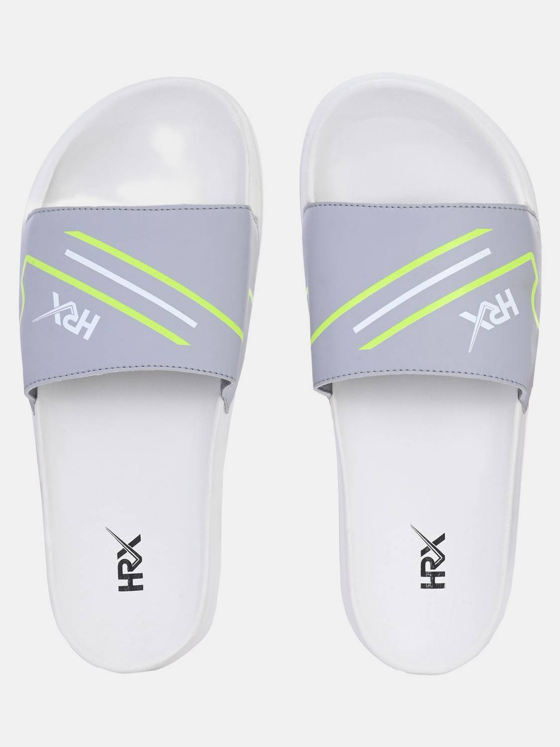 HRX by Hrithik Roshan Men Gray Slides - Image 2