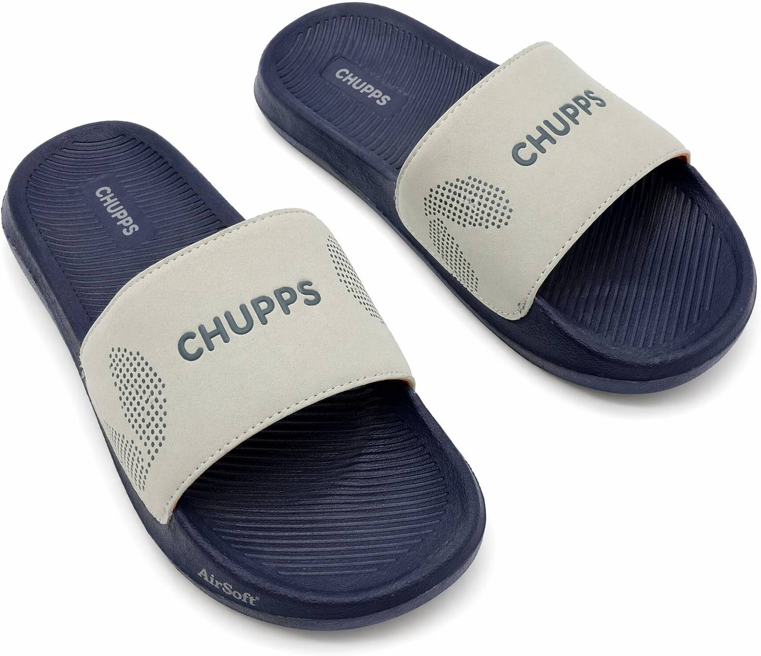 Chupps Men Slides Blue - Image 3