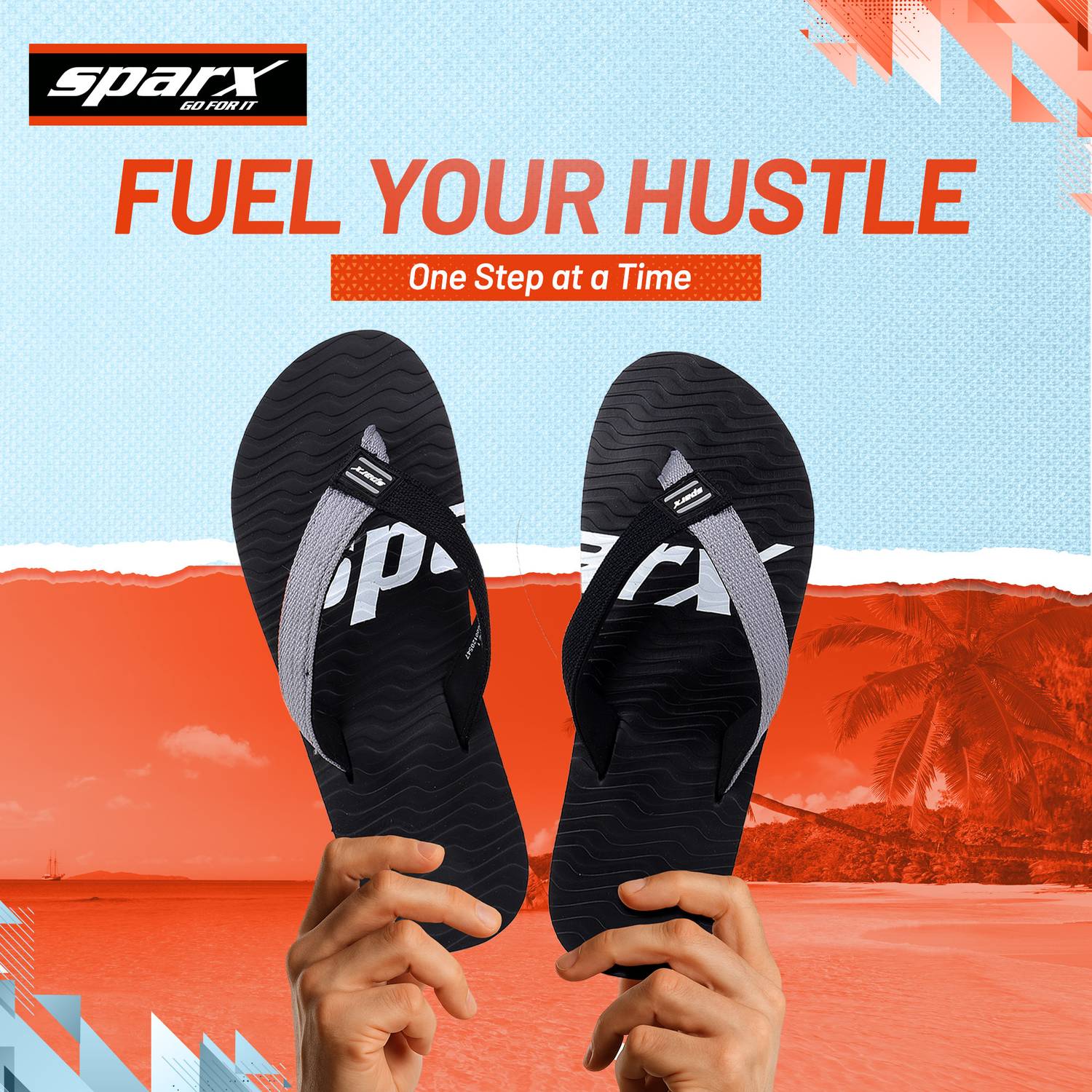 Sparx Men Gray Flip Flops - Image 3