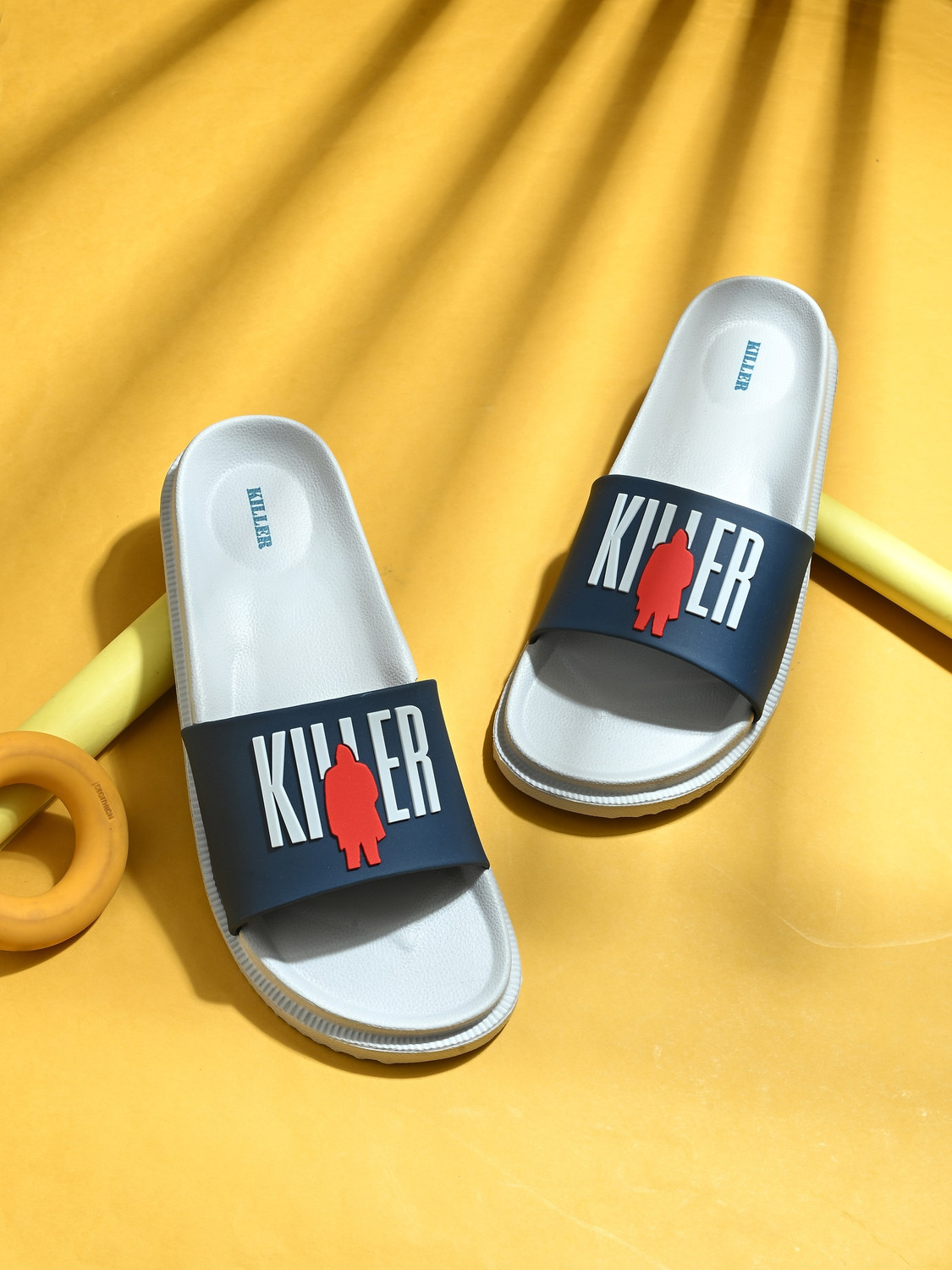 Image of KILLER Men Soft Comfortable Chappal Casual Lightweight Men Slippers for Daily Wear Slides